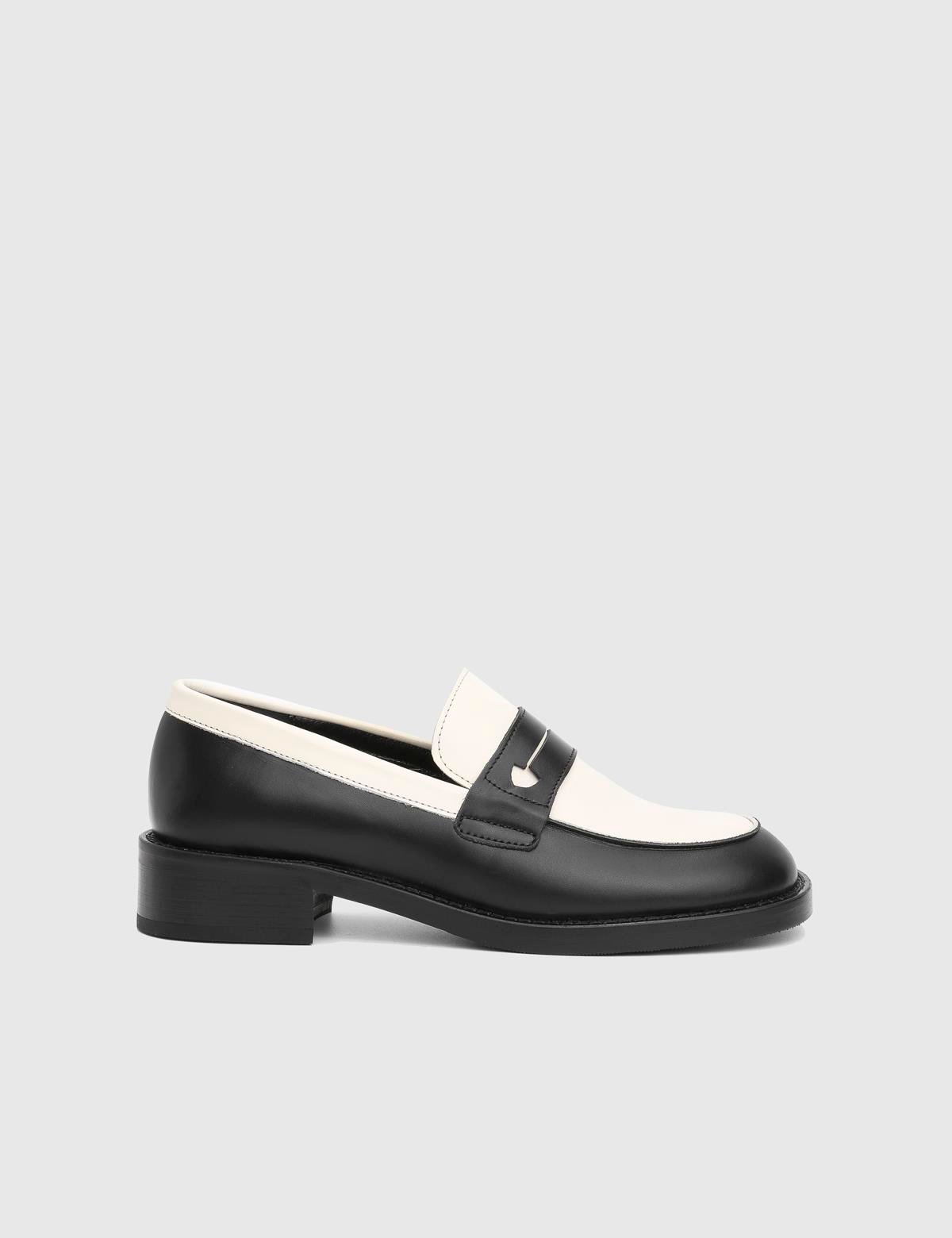 Doroti Black Leather Women's Loafer