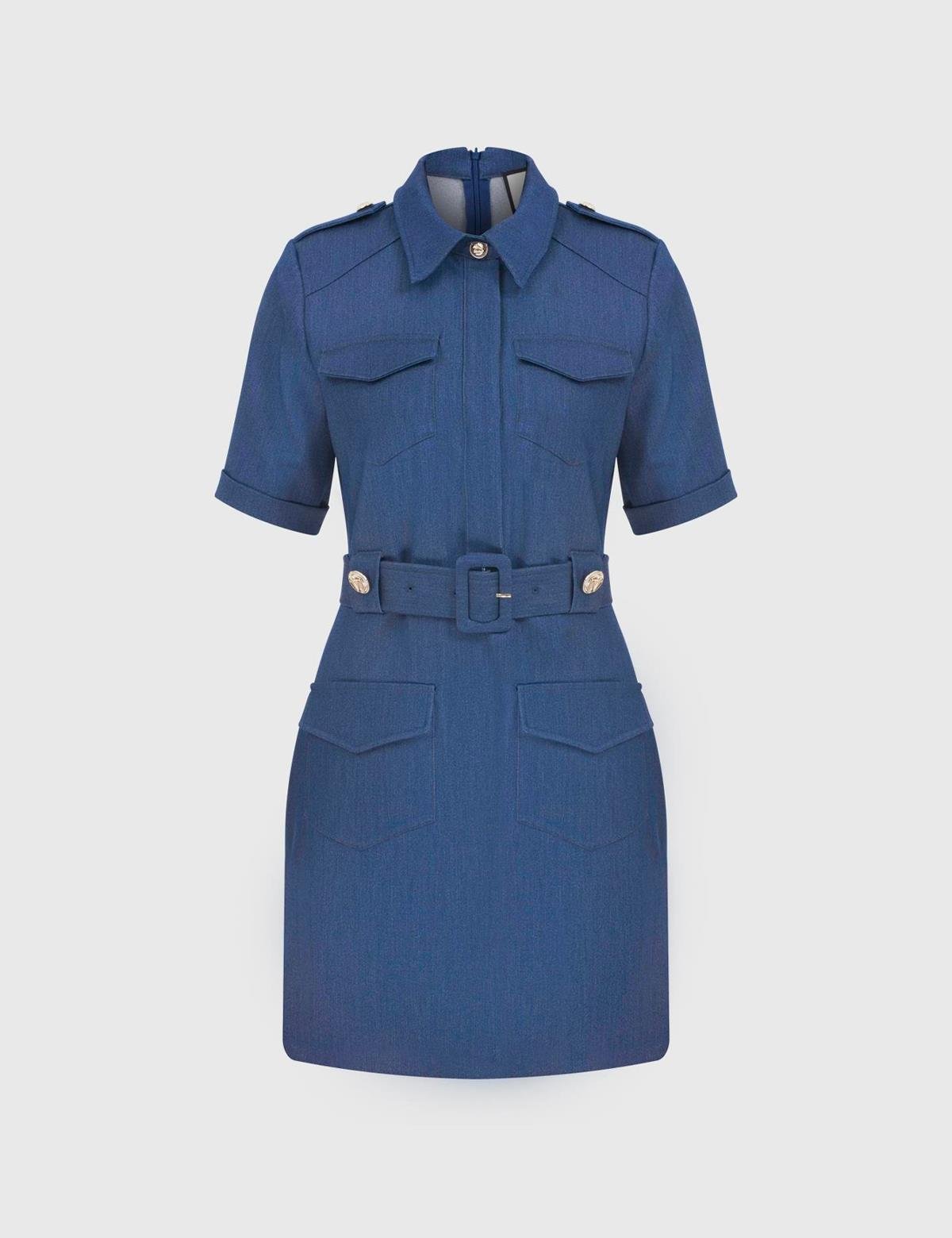 Edıth Blue Women's Dress