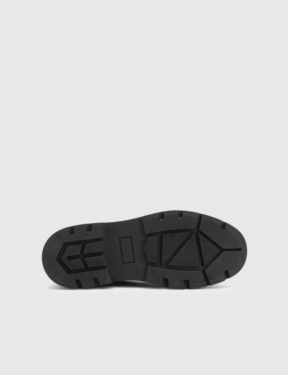 Edoardo Black Nubuck Leather Men's Boot