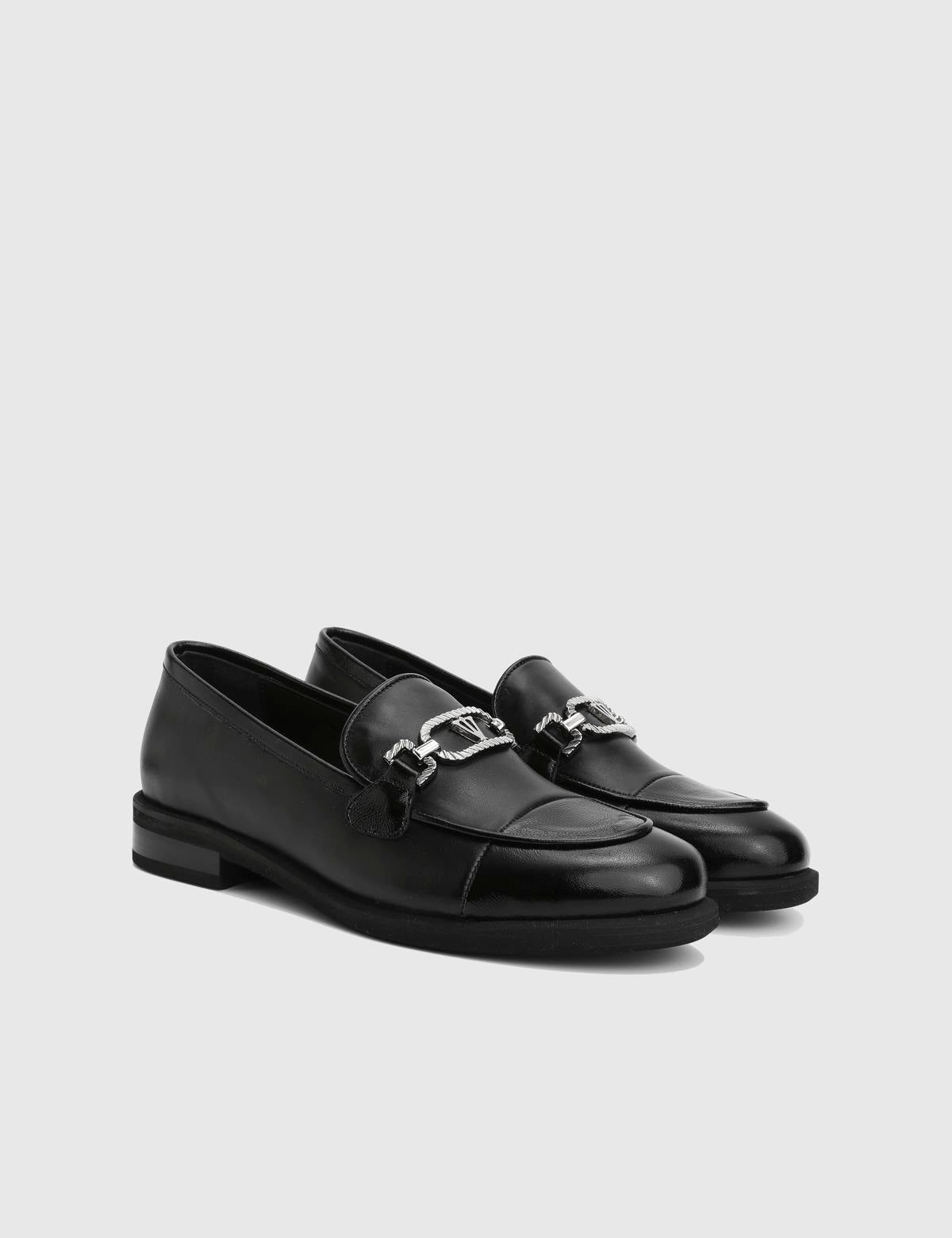 Elinor Black Patent Leather Women's Loafer