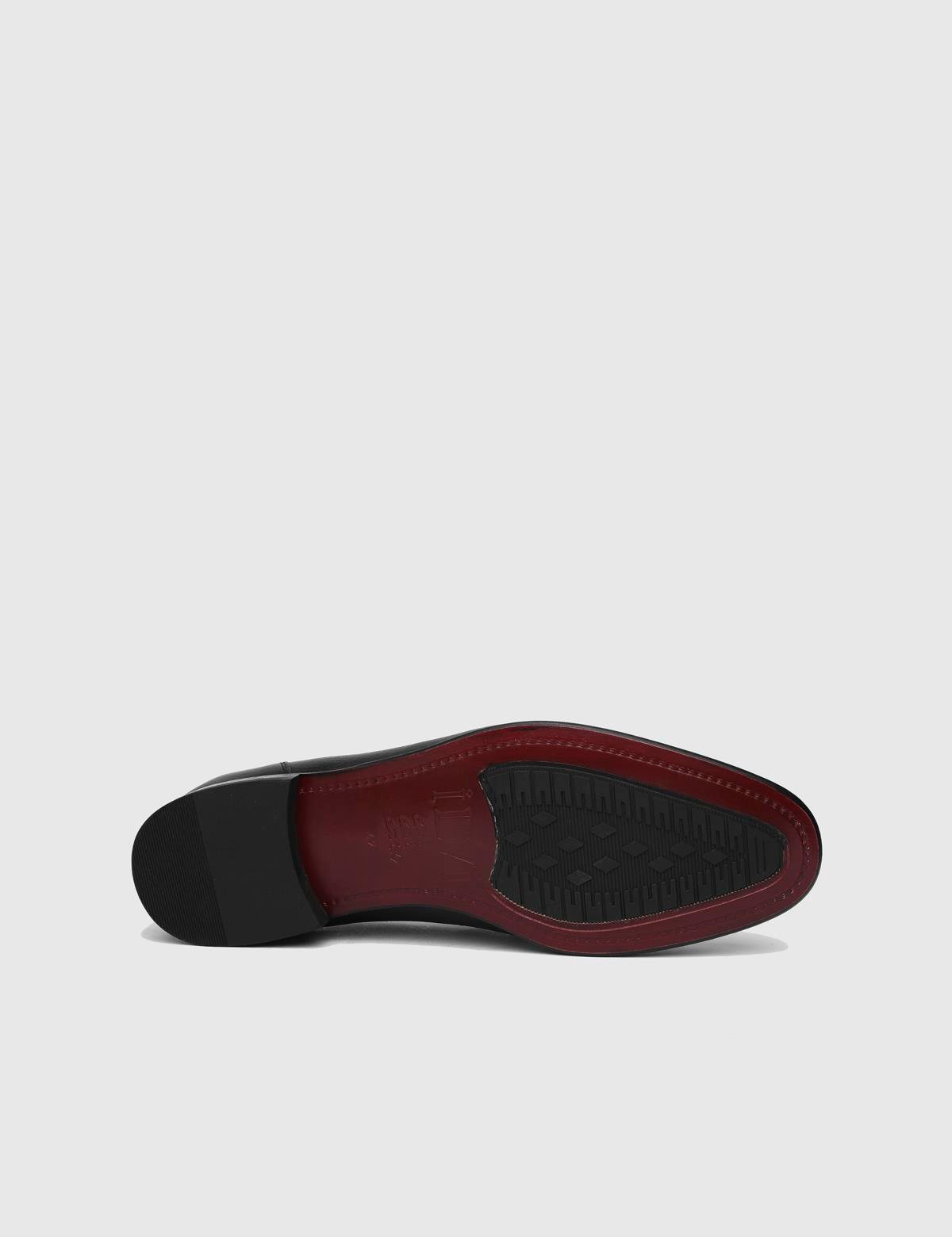 Elland Black Leather Men's Loafer