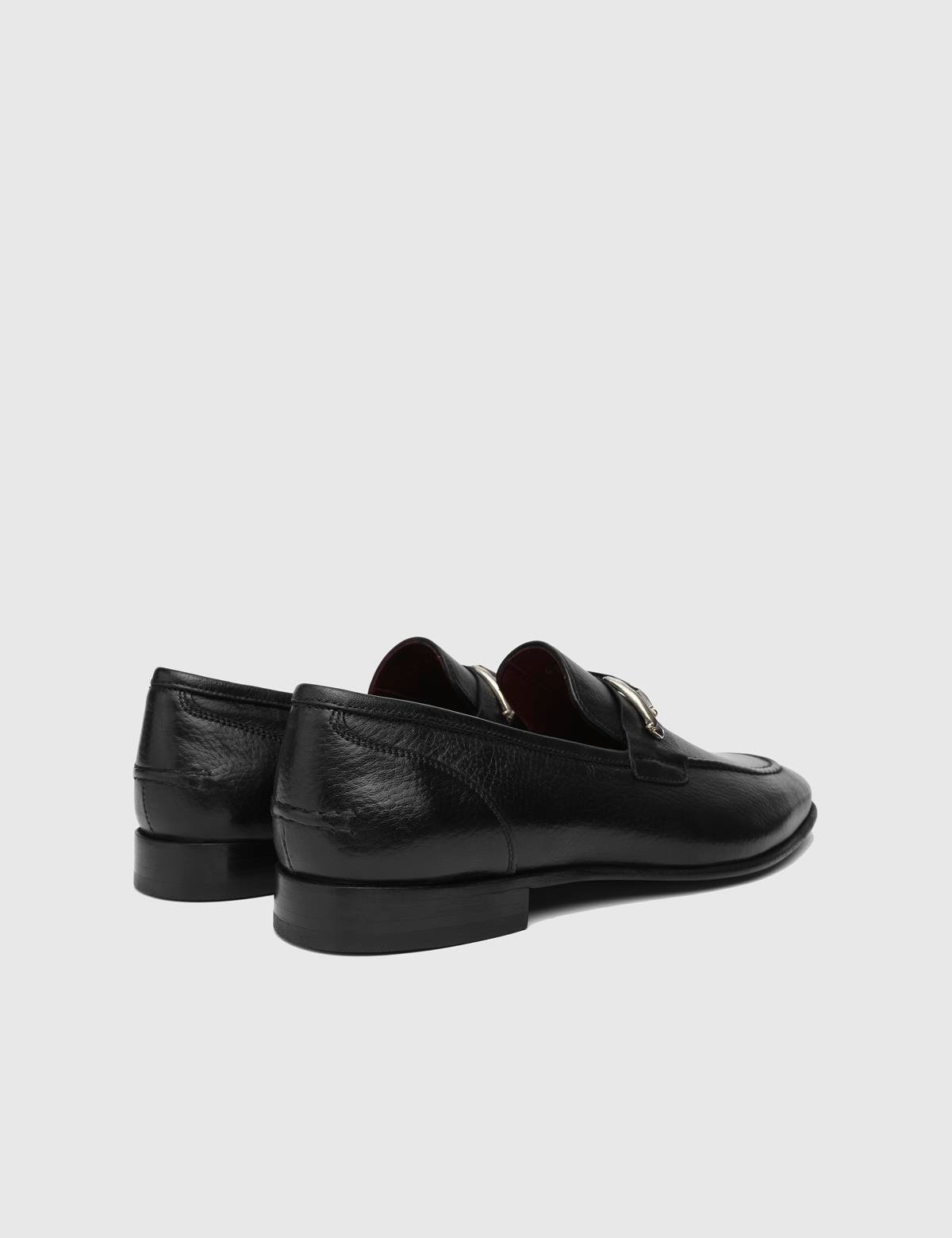 Elland Black Leather Men's Loafer
