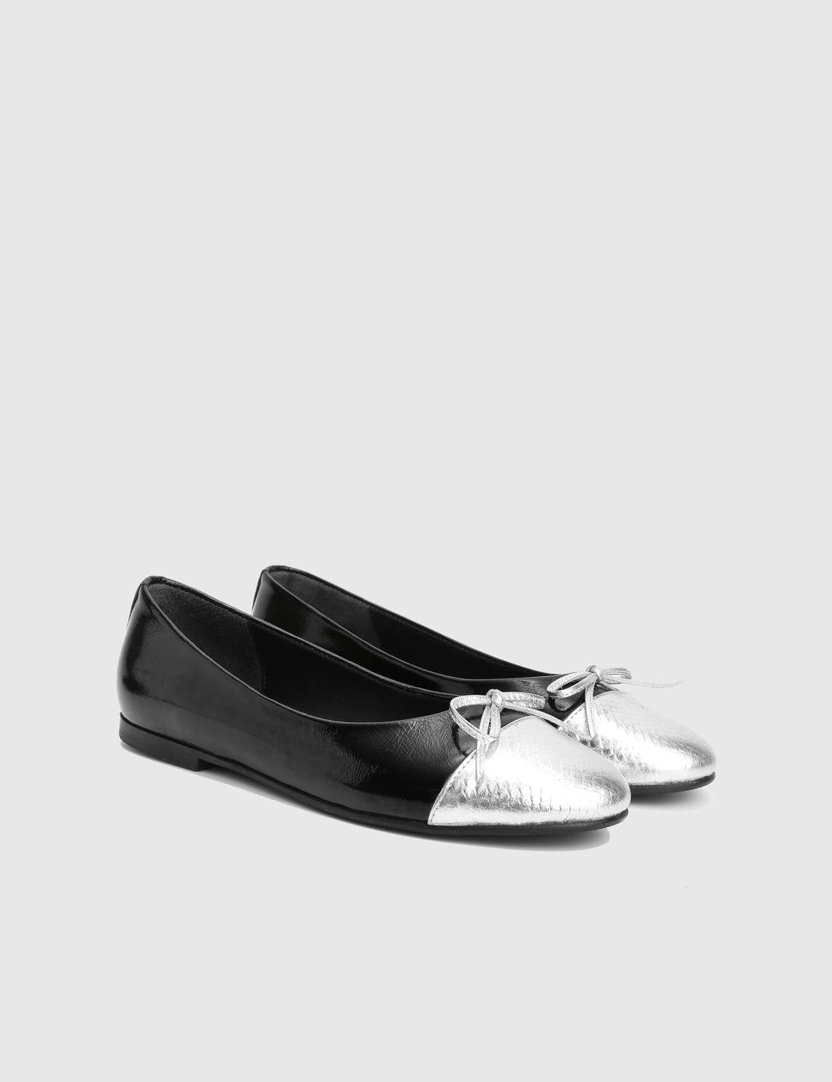 Eloisa Black Patent Leather Women's Ballerina