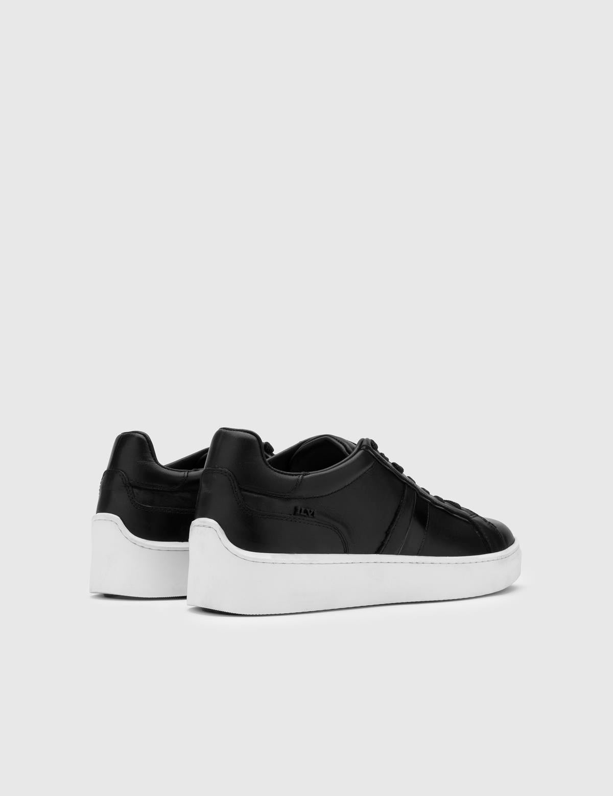 Ezri Herren-Sneaker aus schwarzem Leder