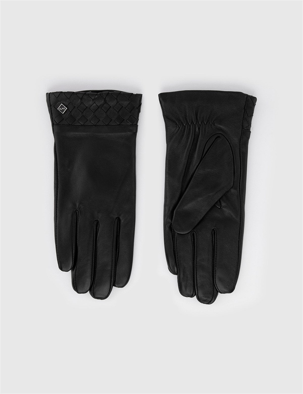 Fanny Black Women's Leather Gloves