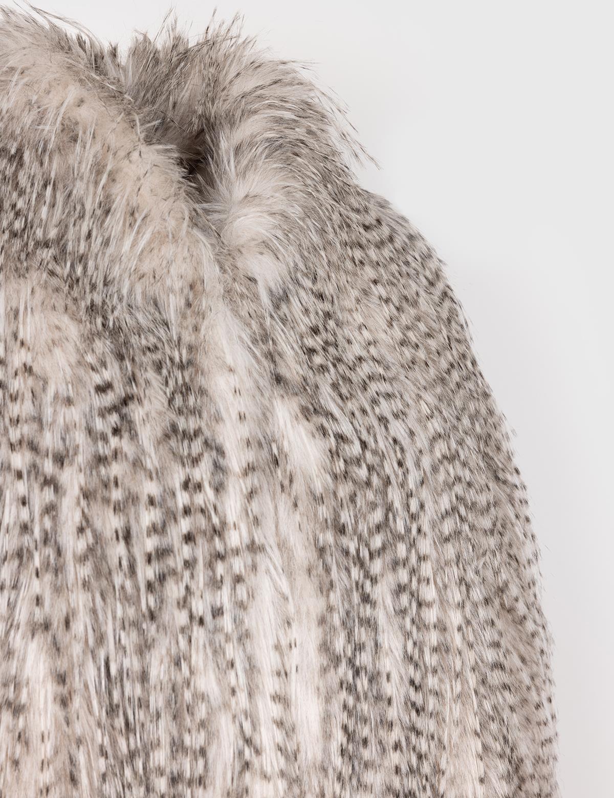 Fear Beige Women's Fur Coat