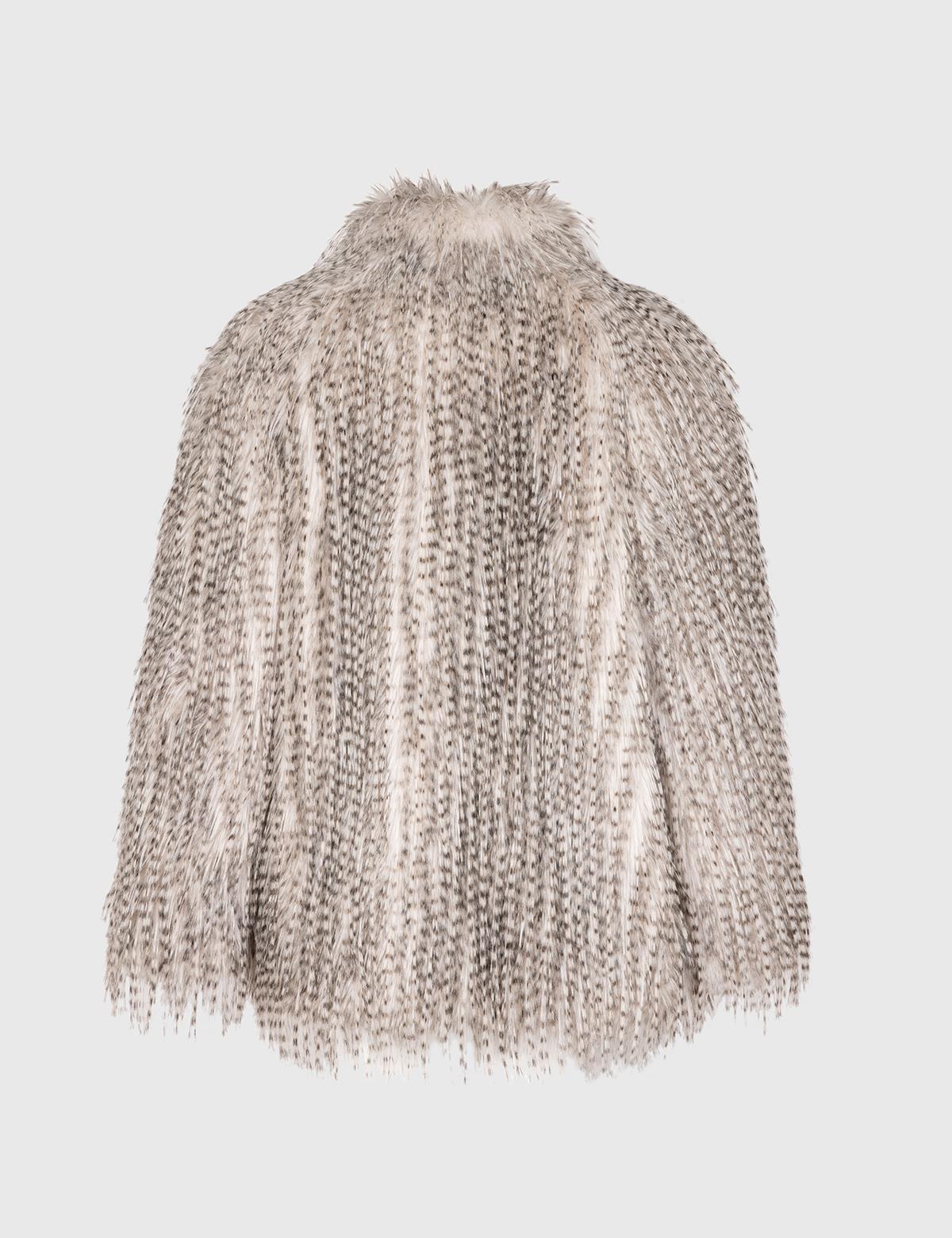 Fear Beige Women's Fur Coat