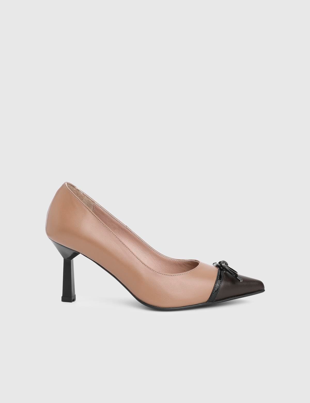Feua Saddle Brown Leather Women's Pump