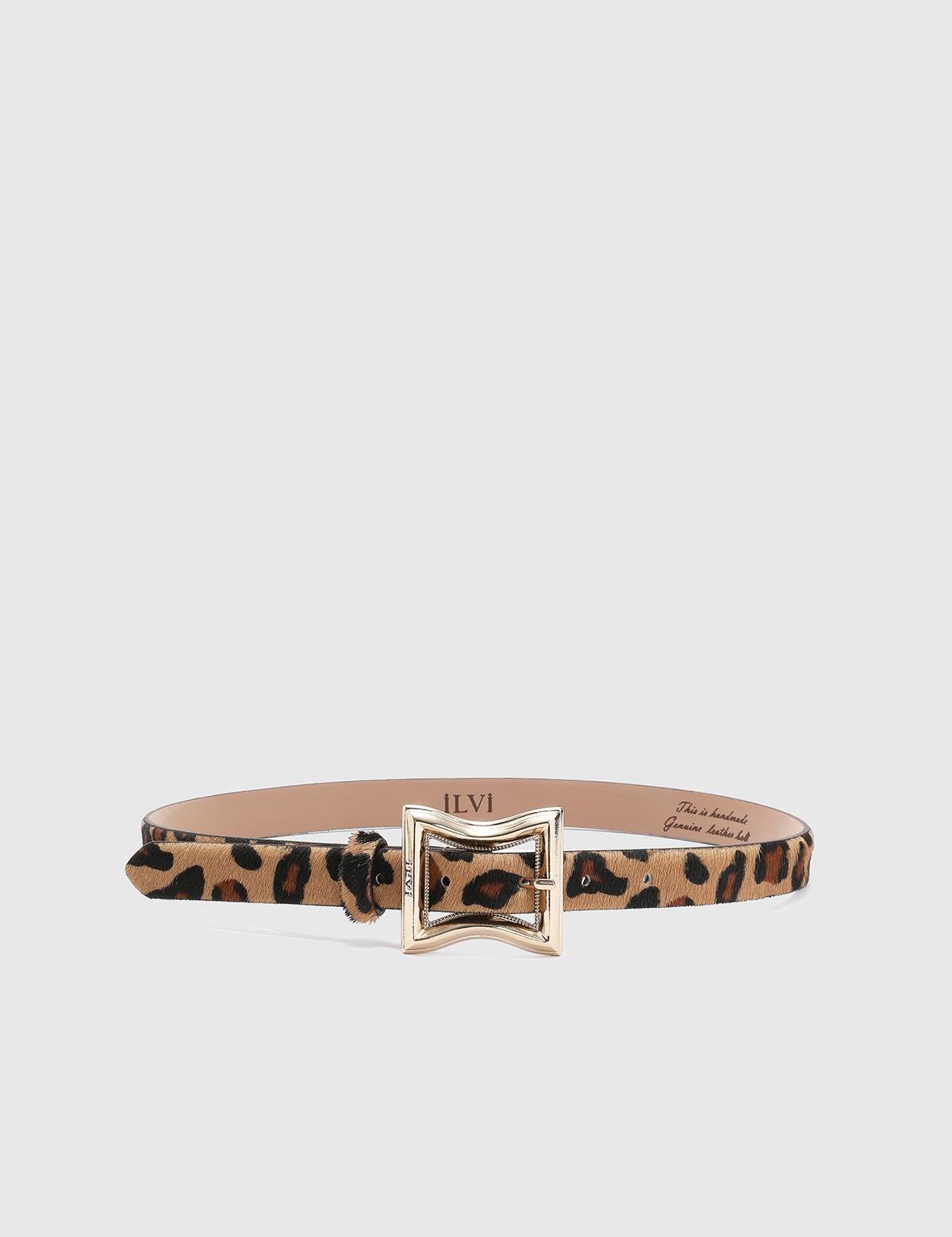 Fidelya Leopard Leather Women's Belt