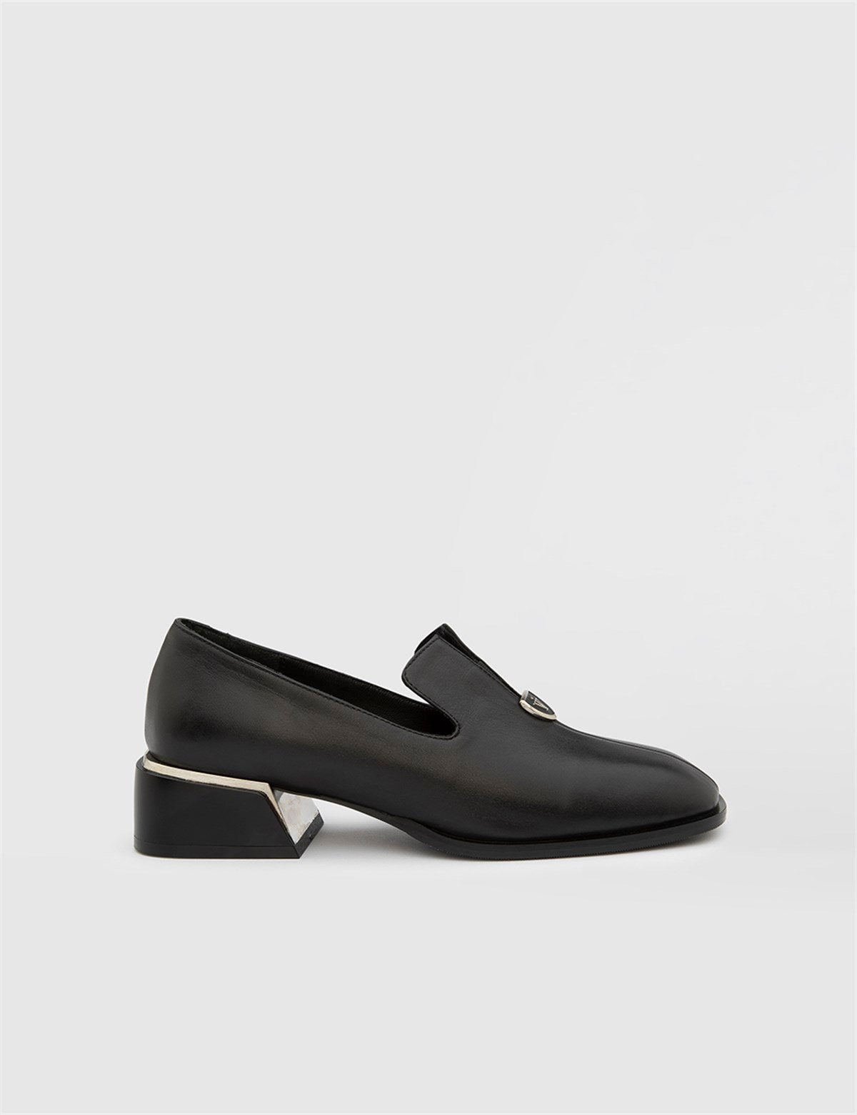 Filippa Black Leather Women's Pump