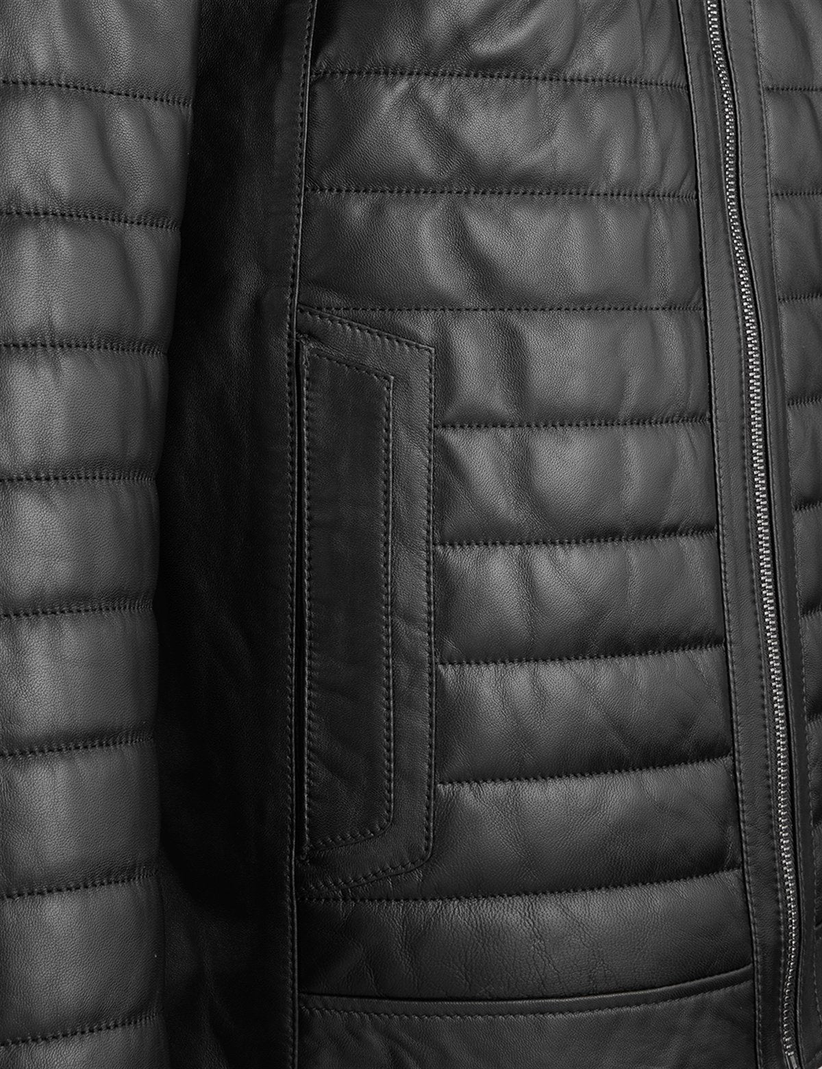 Finnur Black Leather Men's Jacket