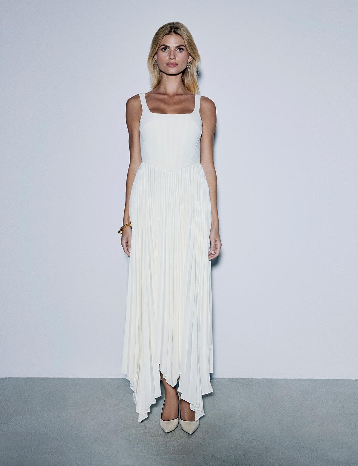 Flora White Women's Dress