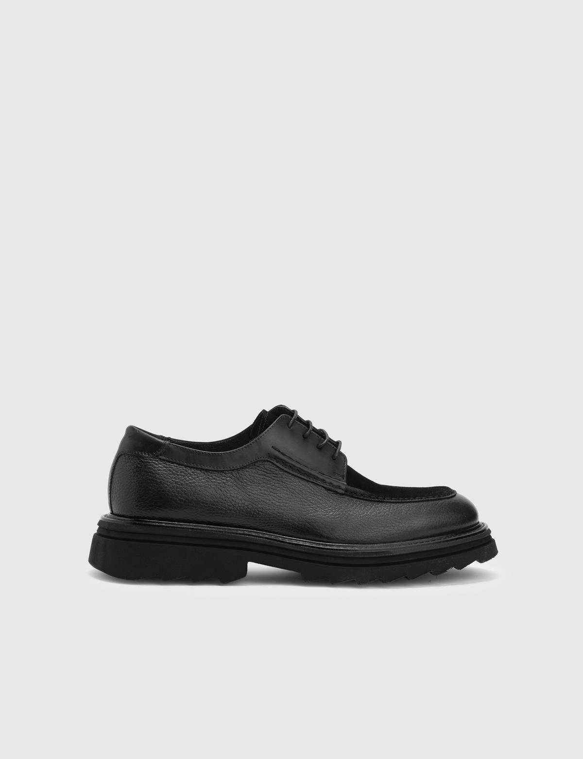 Forlan Black Leather Men's Oxford