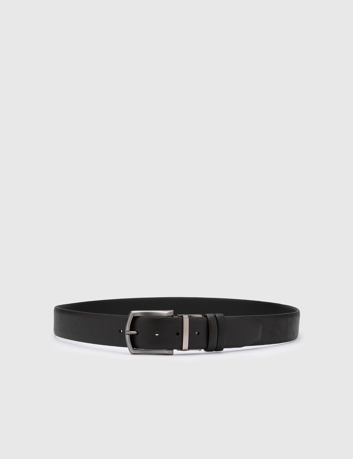 Galloway Black-Brown Floater Leather Men's Belt