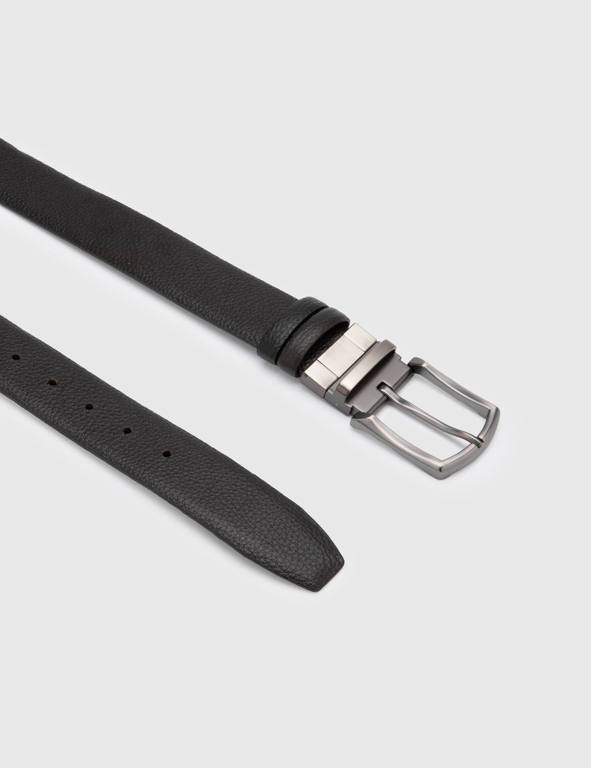 Galloway Black-Brown Floater Leather Men's Belt