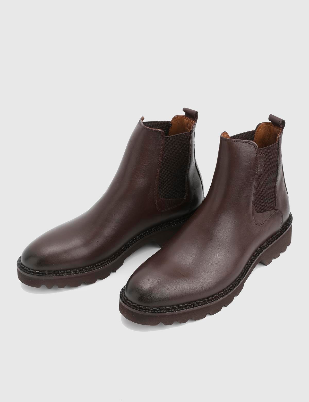 Gelson Brown Leather Men's Boot