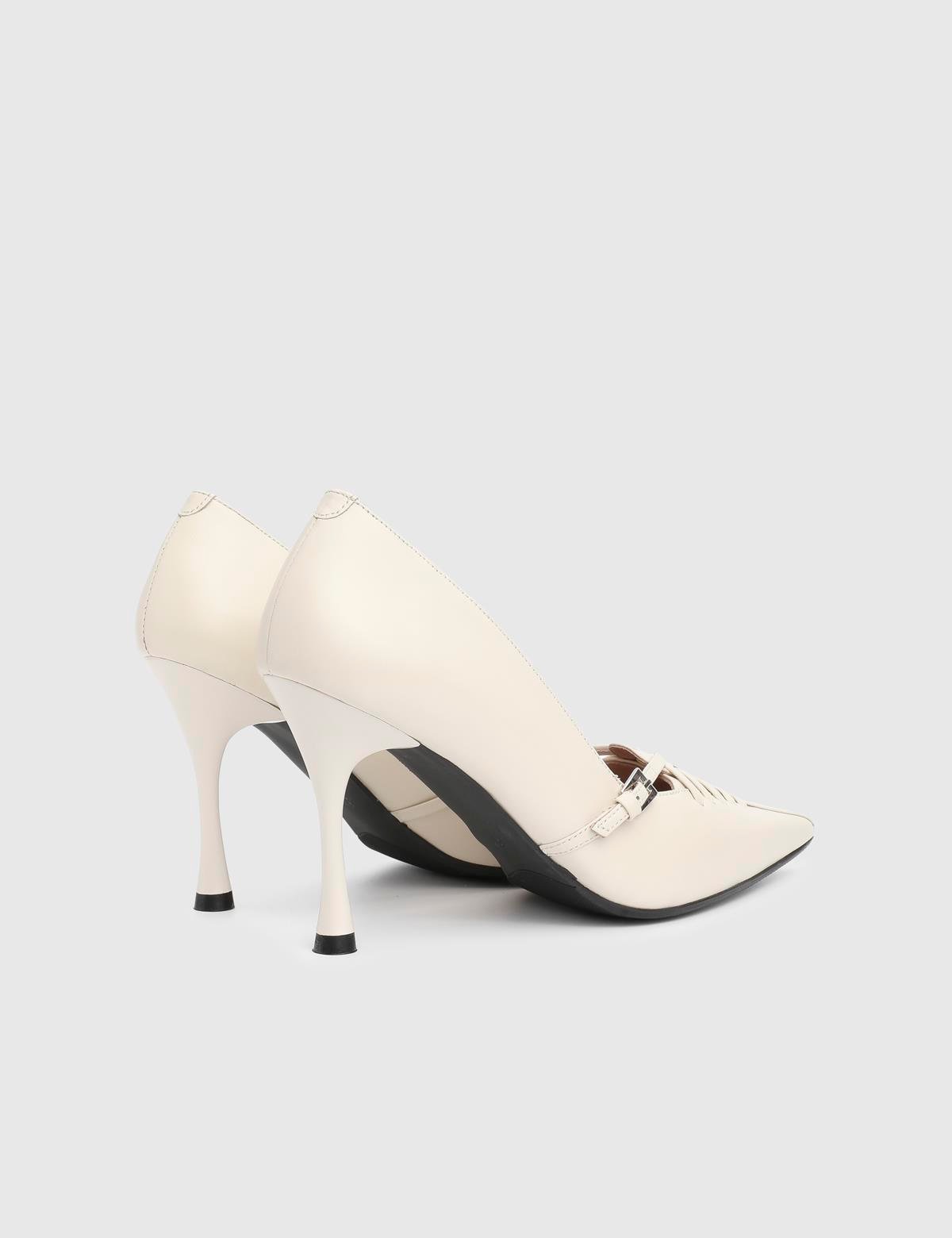 Geny Cream Leather Women's Pump