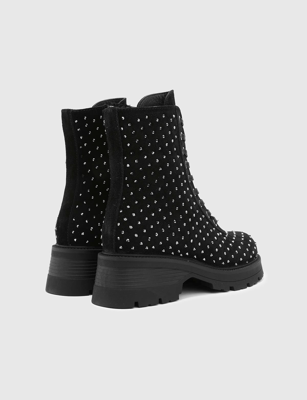 Gerno Black Suede Leather Women's Boot