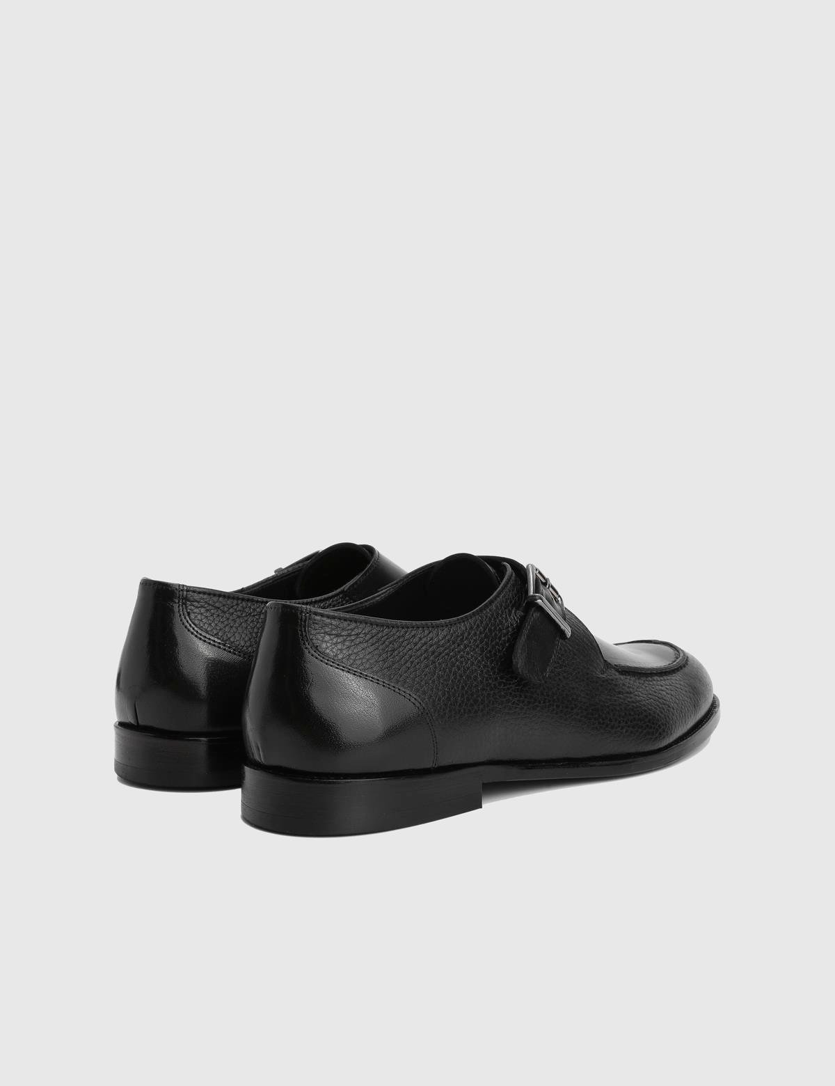 Groh Black Floater Buffalo Leather Men's Loafer