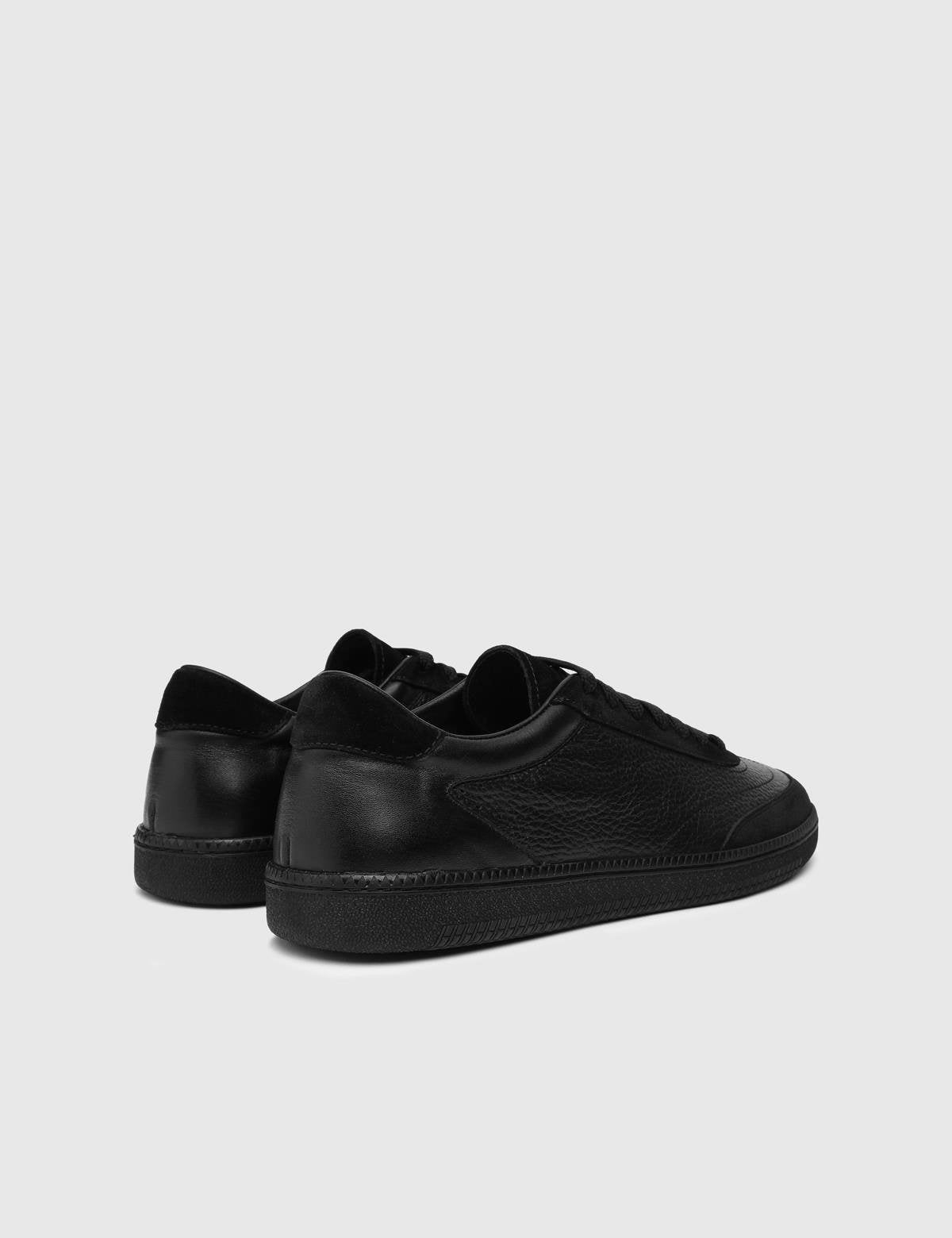Guehi Black Suede Leather Men's Sneaker
