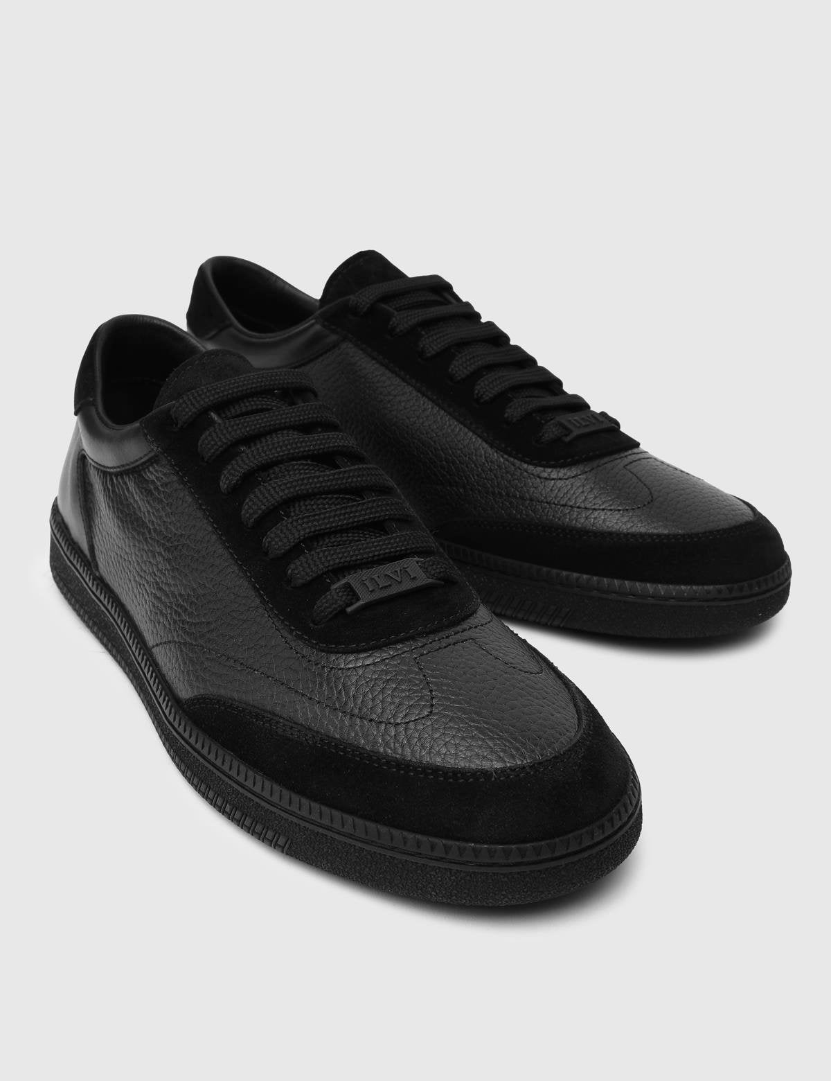 Guehi Black Suede Leather Men's Sneaker