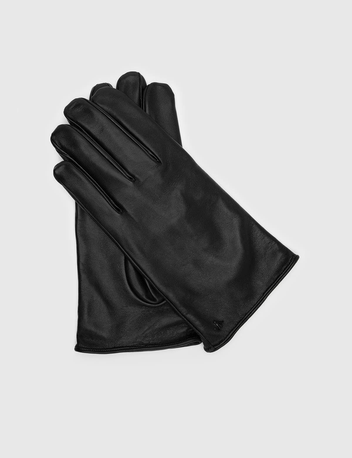 Hartman Black Men's Leather Gloves