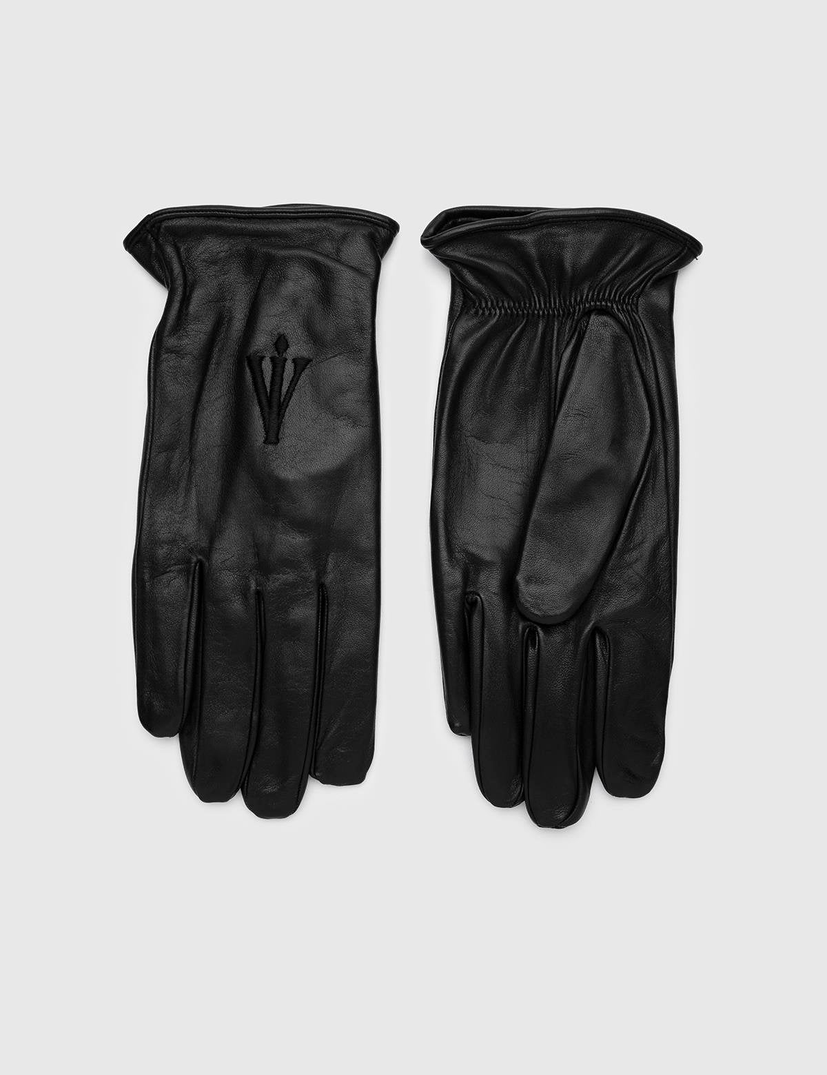 Hays Black Men's Leather Gloves