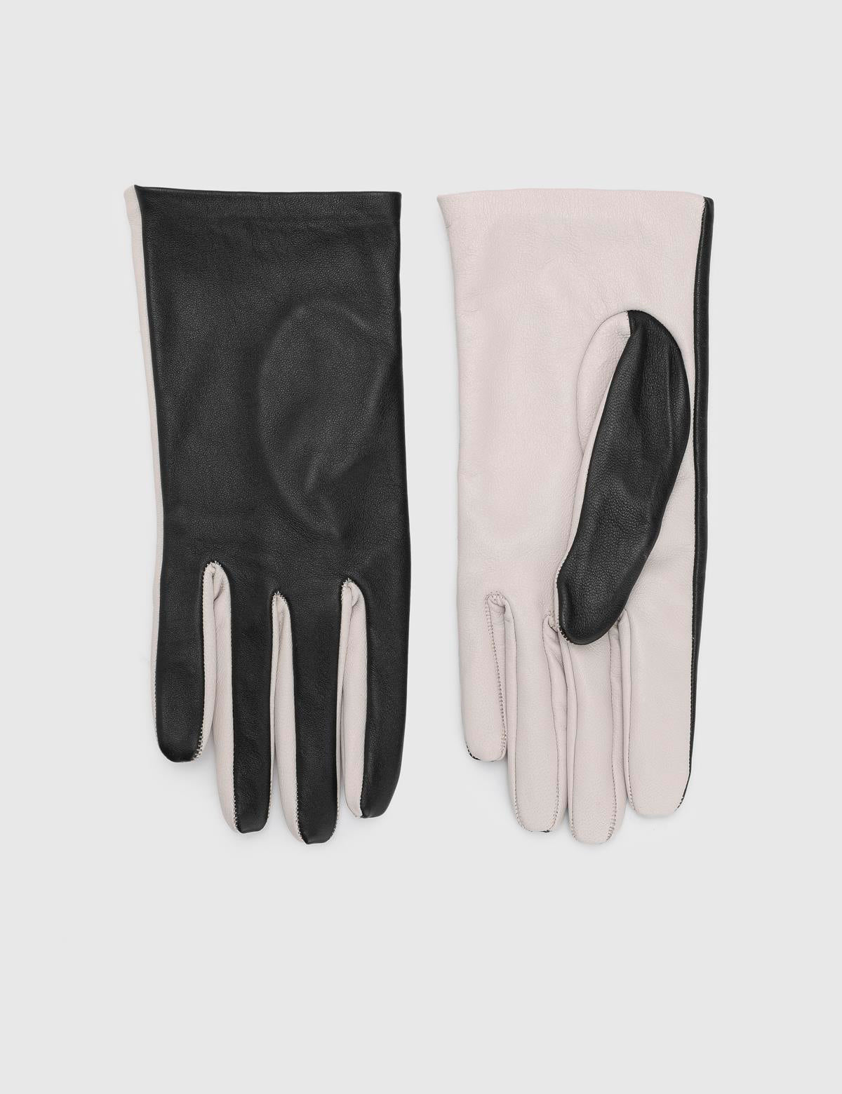Helena Beige Women's Leather Gloves