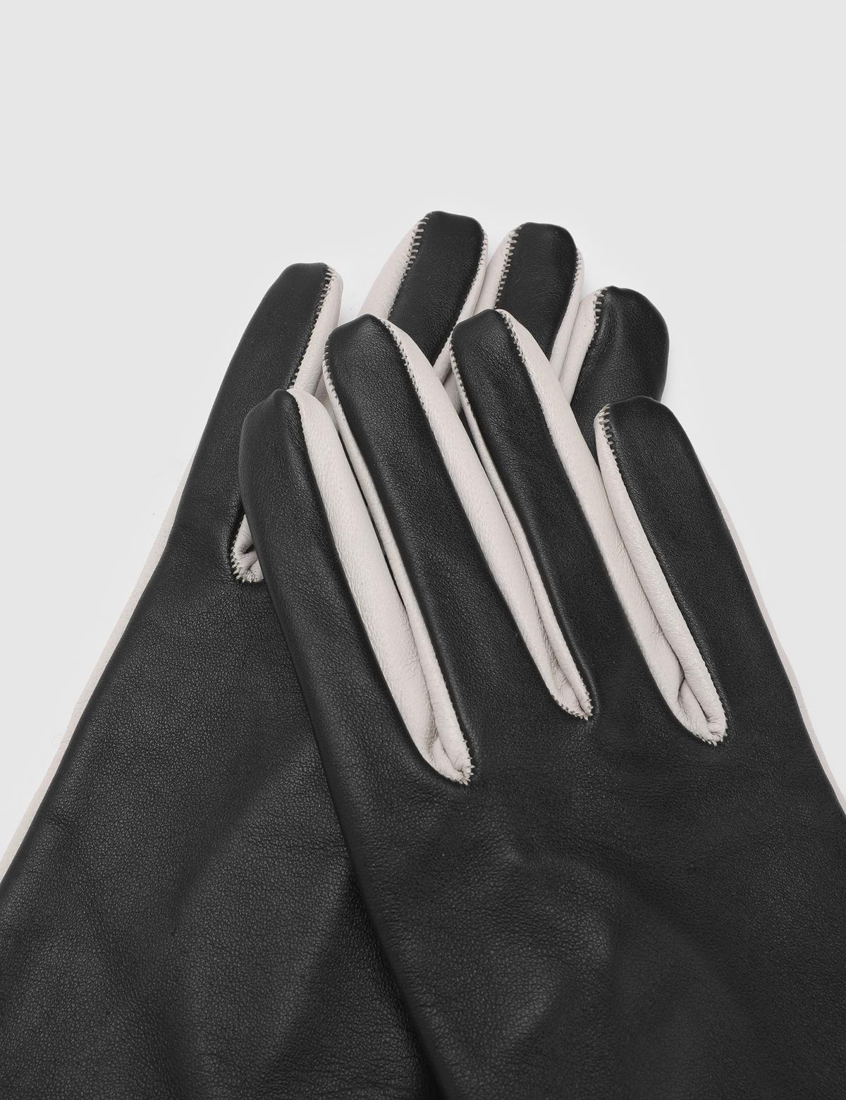 Helena Beige Women's Leather Gloves