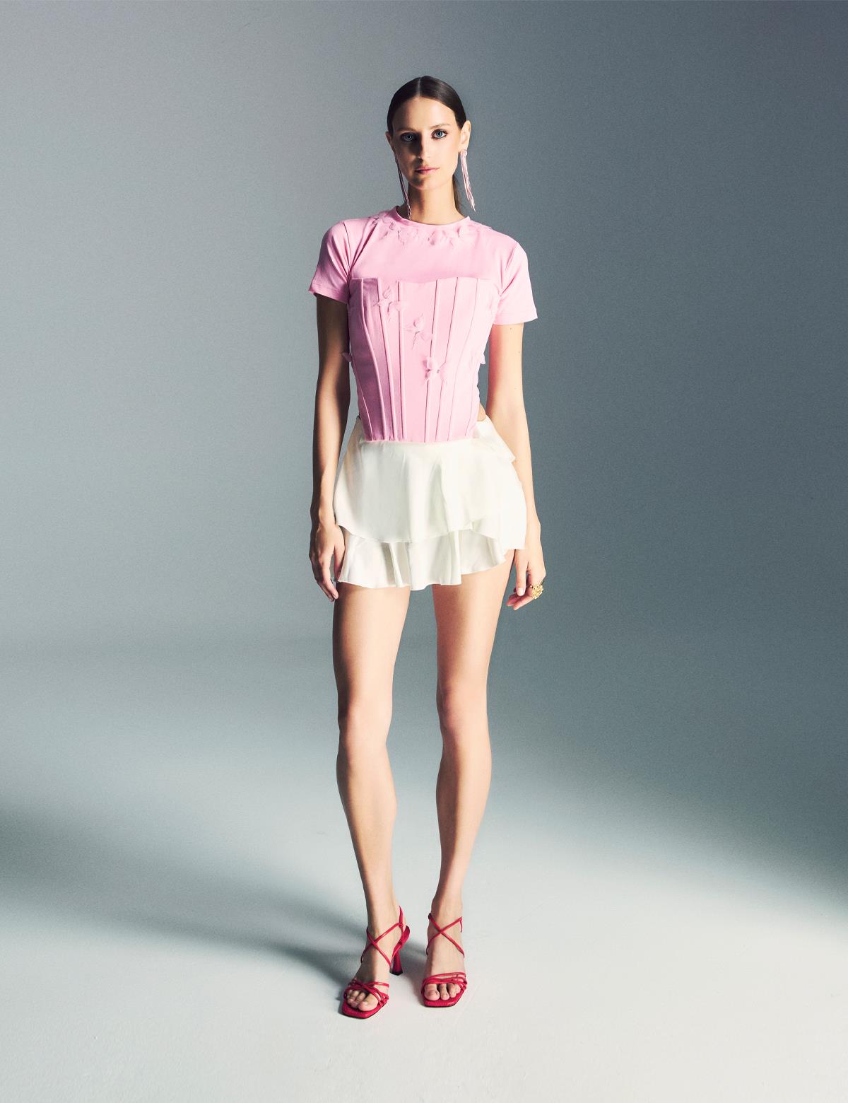 Hotaru Red Leather Women's Heeled Sandal