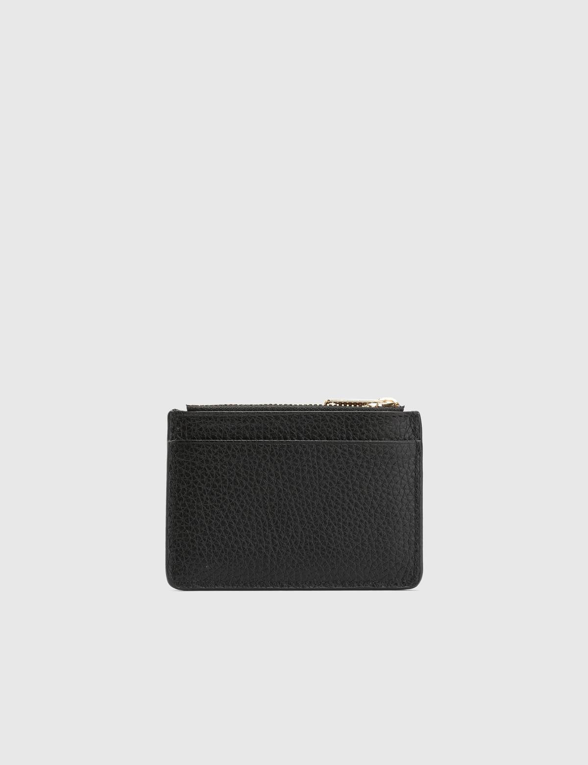 Houston Black Floater Leather Unisex Card Holder