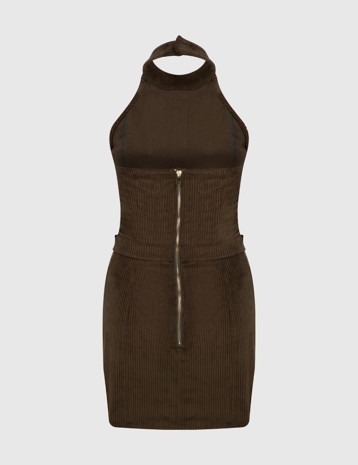 Hozıe Khaki Women's Dress