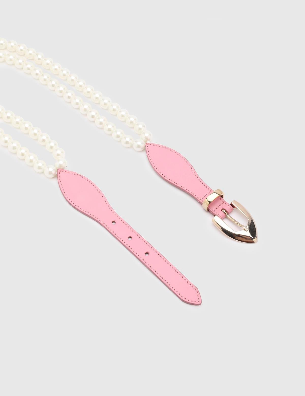 Jan Pink Leather Women's Belt