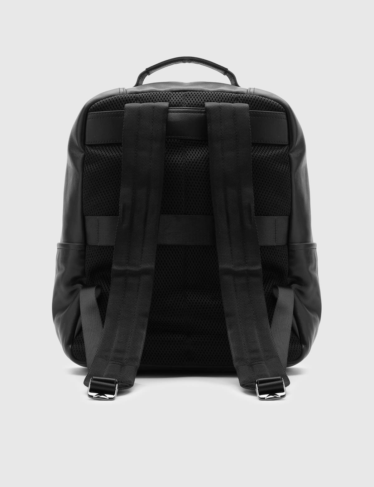 Jello Black Leather Men's Backpack