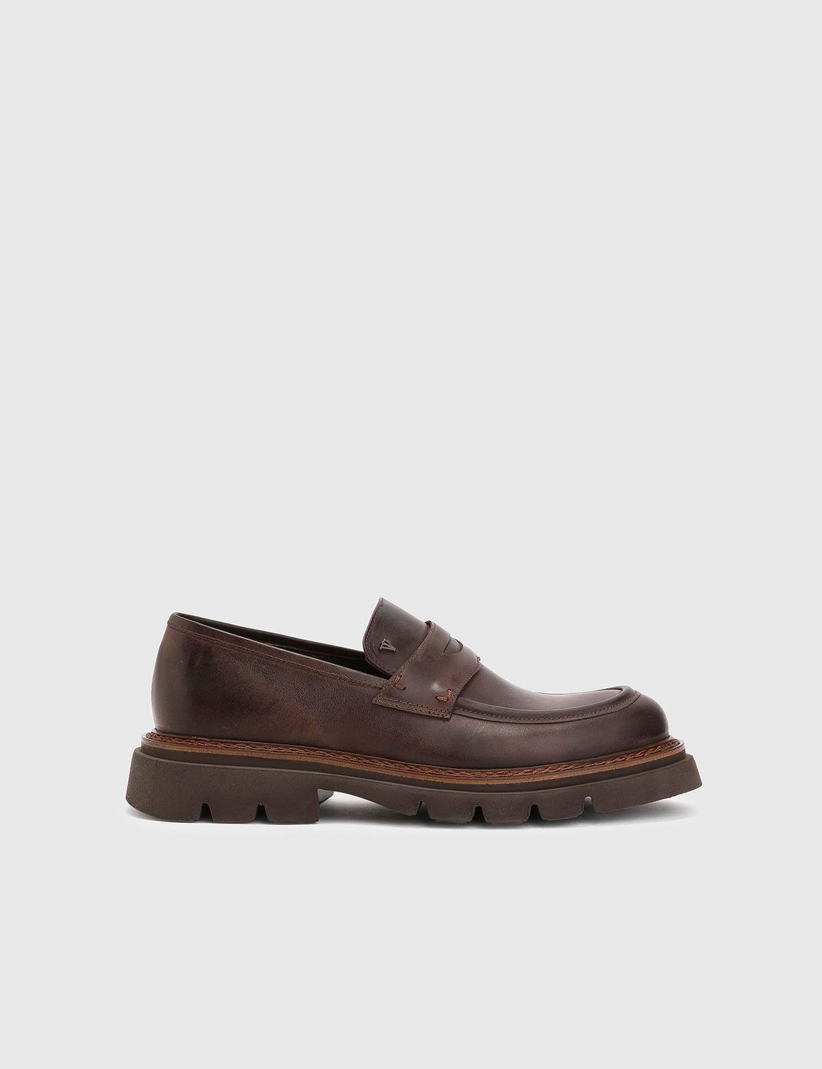 Joao Brown Leather Men's Loafer