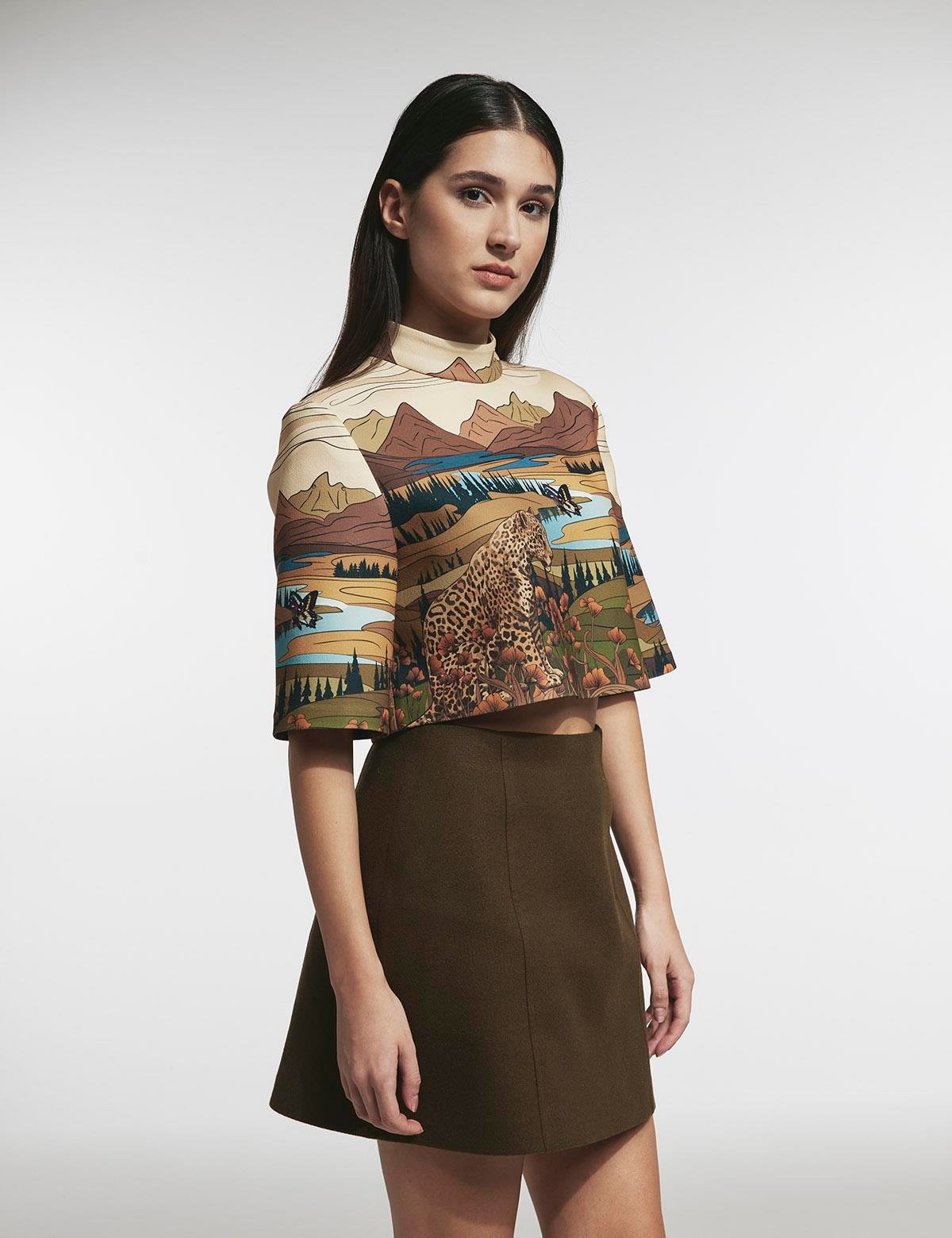 Jodi Khaki Women's Blouse