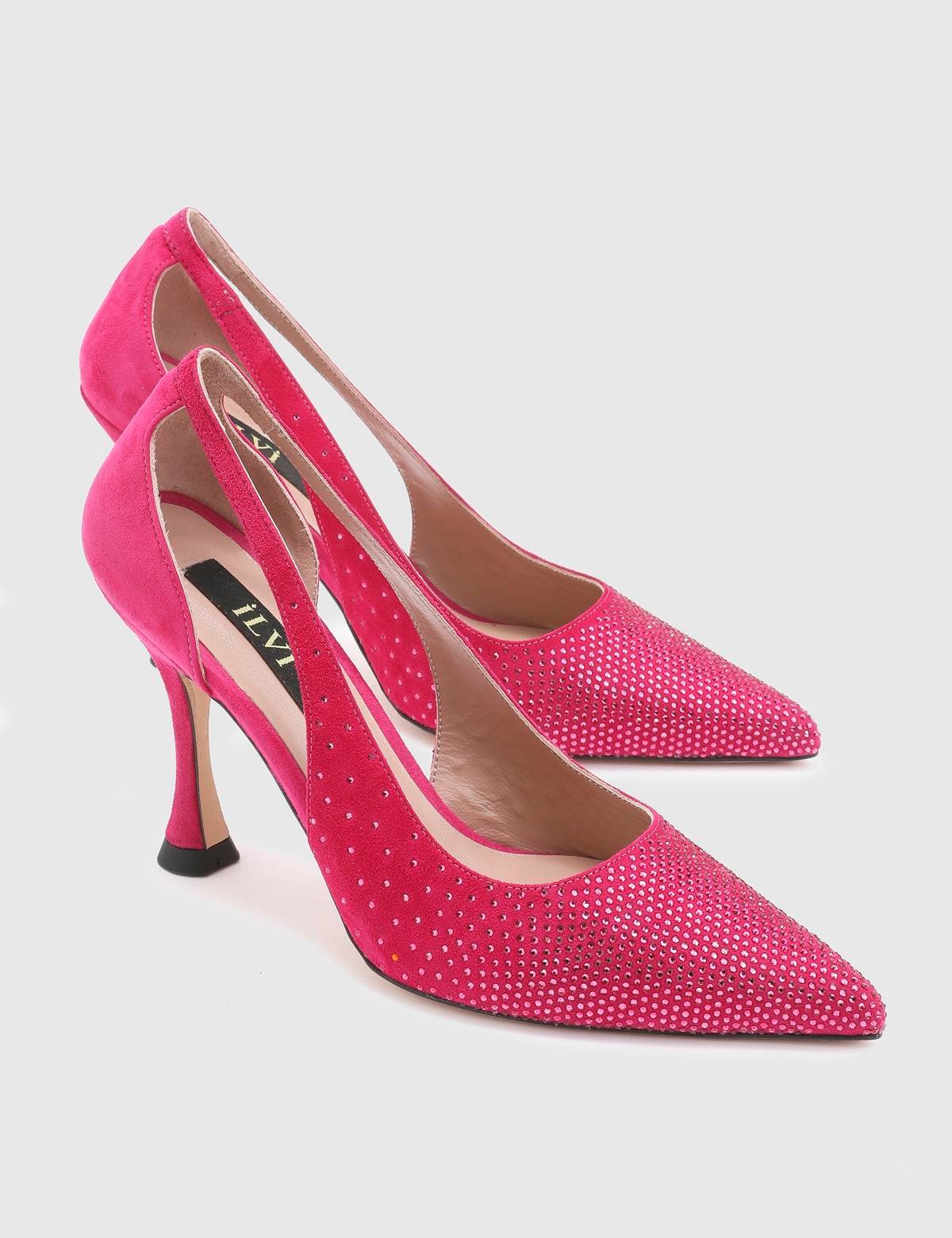 Joris Fuchsia Suede Leather Women's Pump