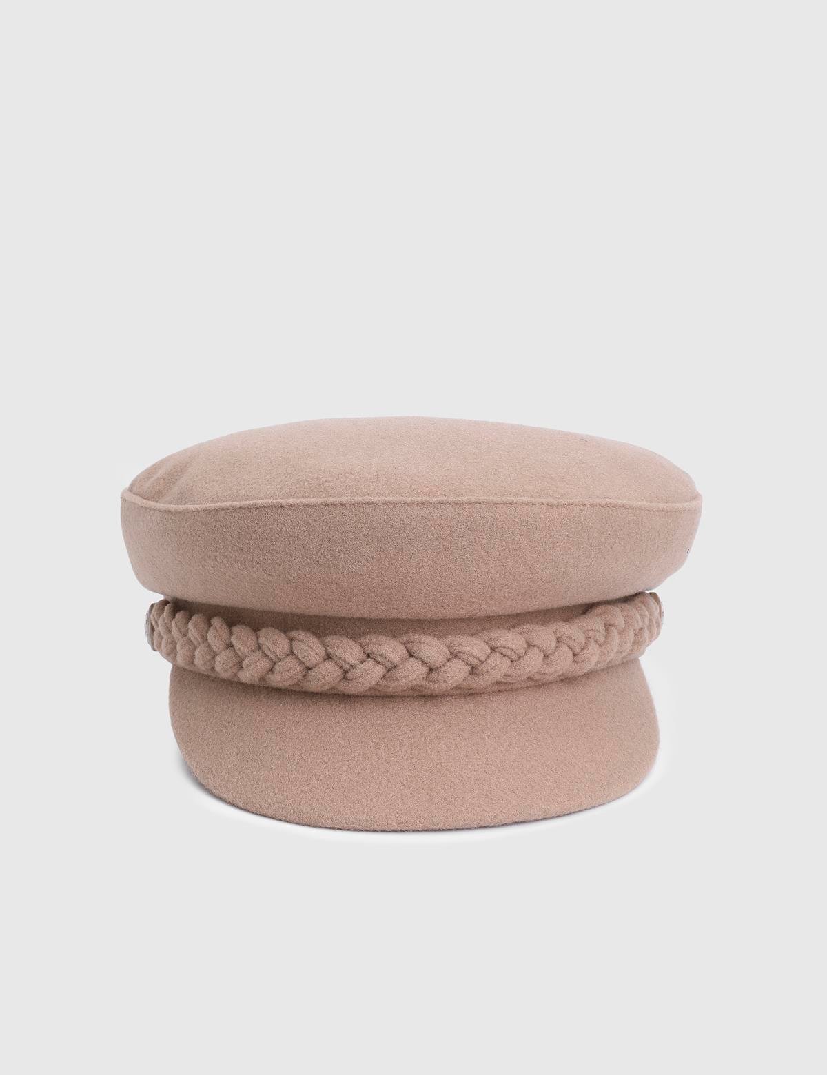 Kaire Beige Women's Fabric Cap