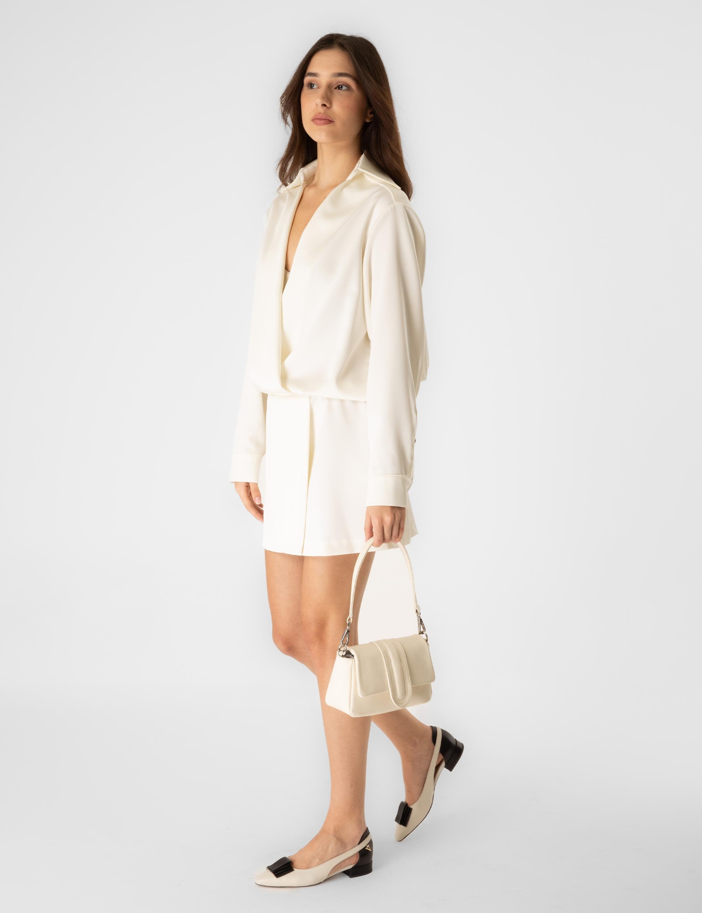 Katyin Beige Leder Damensandale