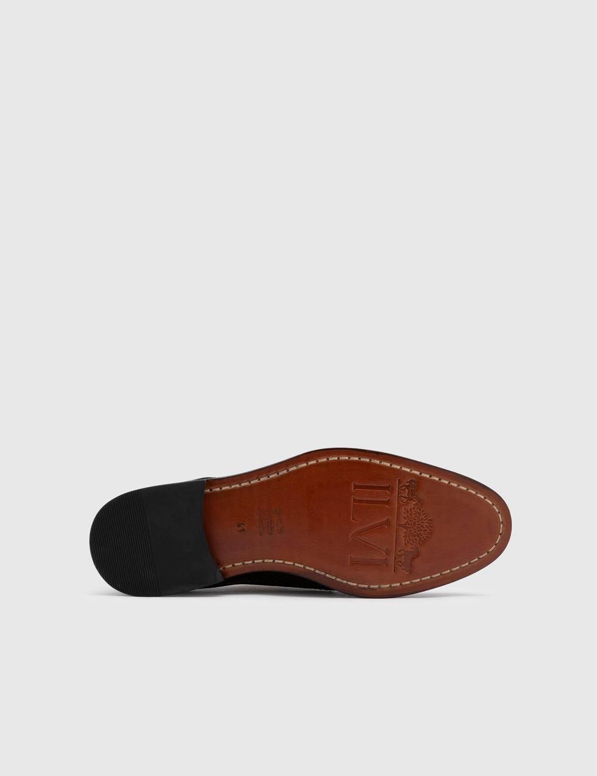 Kayson Black Snake Leather Men's Derby Shoe