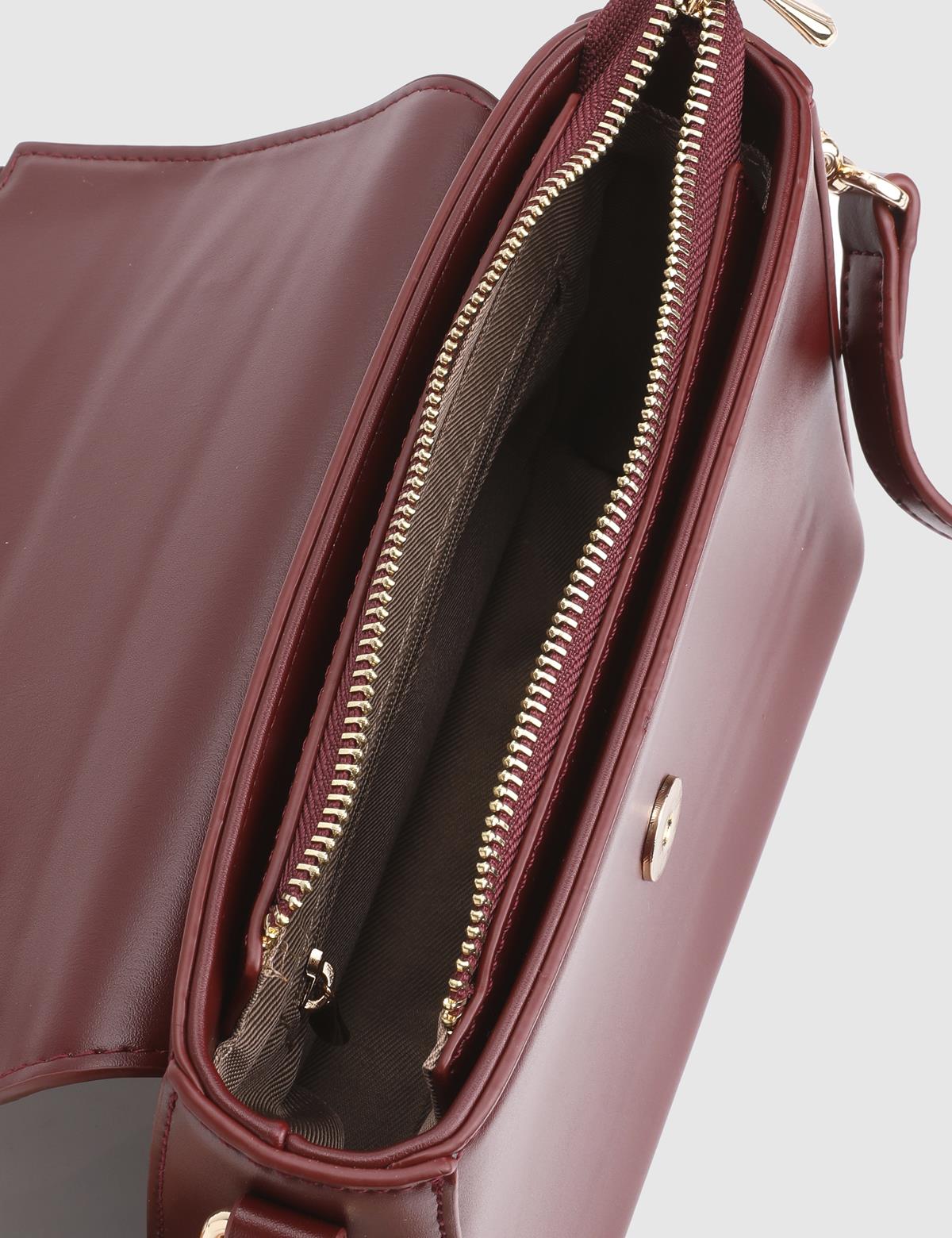 Klein Burgundy Women's Handbag