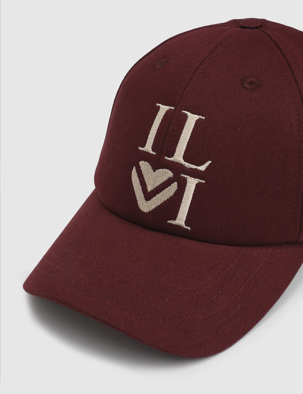 Lali Burgundy Women's Gabardine Cap
