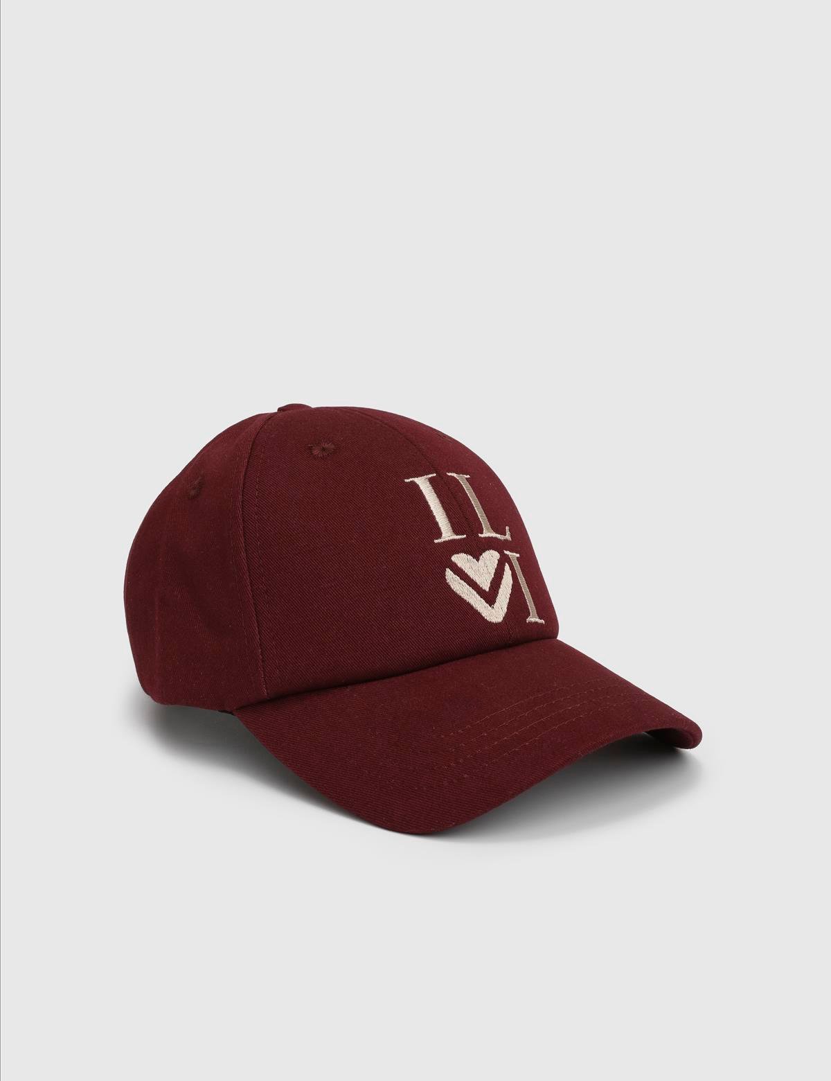 Lali Burgundy Women's Gabardine Cap