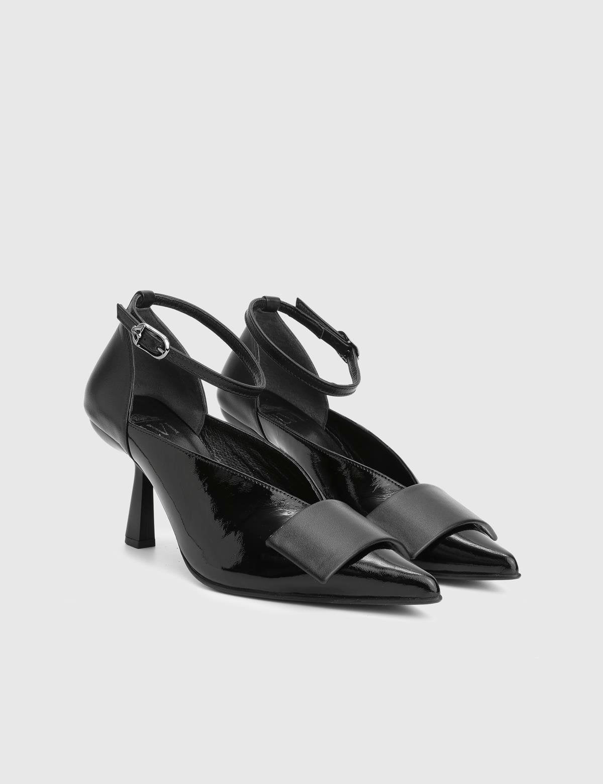 Laluz Black Patent Leather Women's Pump