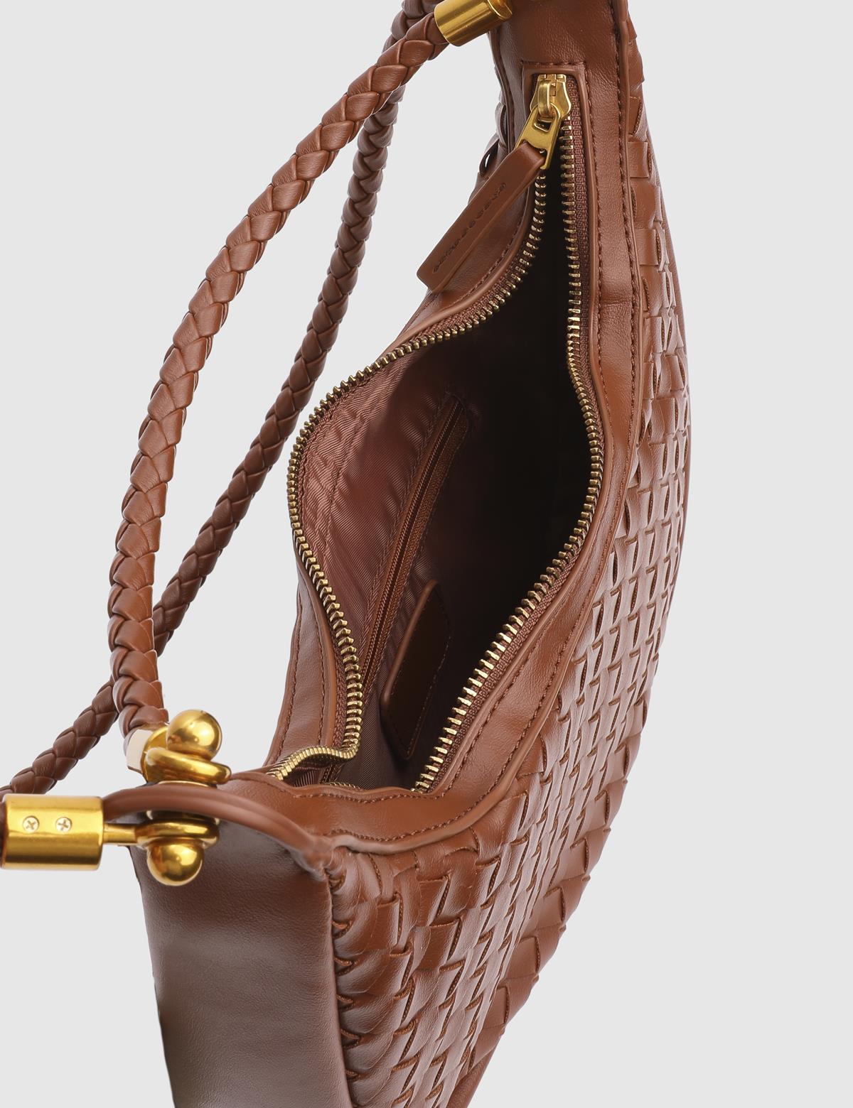 Lavina Saddle Brown Women's Shoulder Bag
