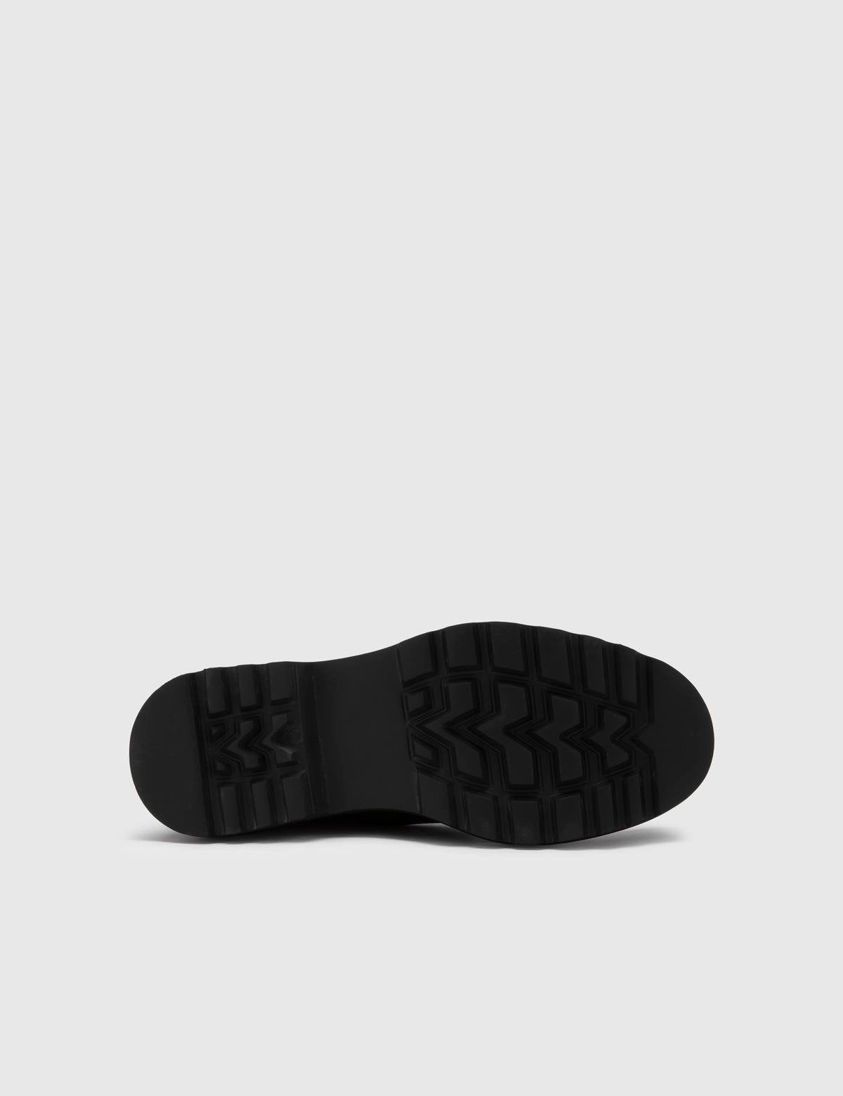 Leach Black Suede Leather Men's Boot