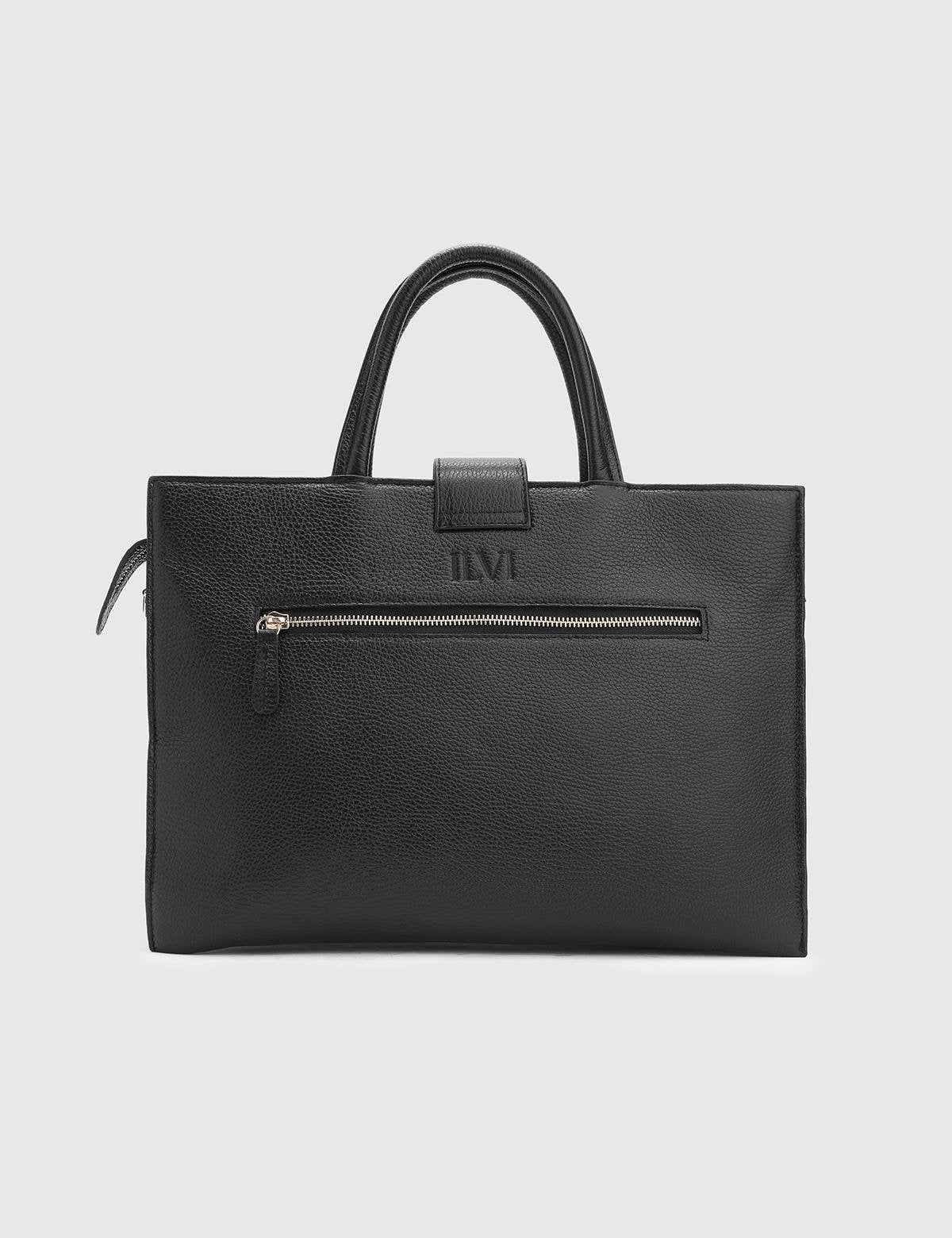 Leen Black Floater Leather Women's Handbag