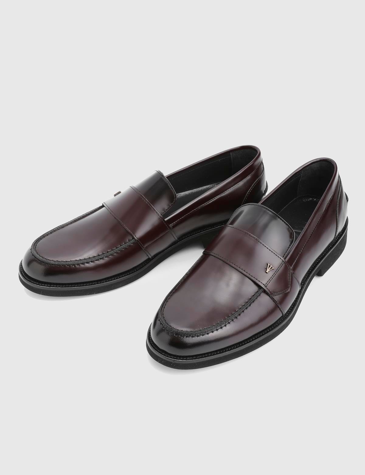 Leyns Burgundy Florentic Leather Men's Loafer