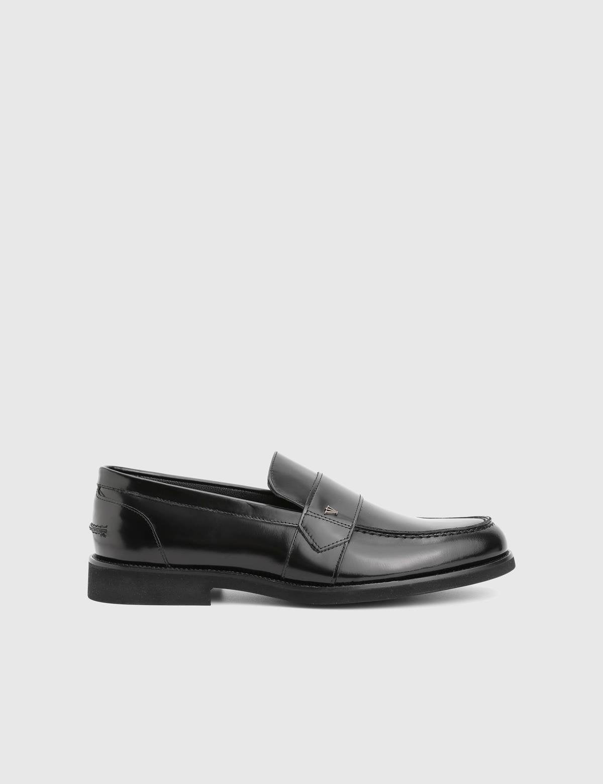 Leyns Black Florentic Leather Men's Loafer