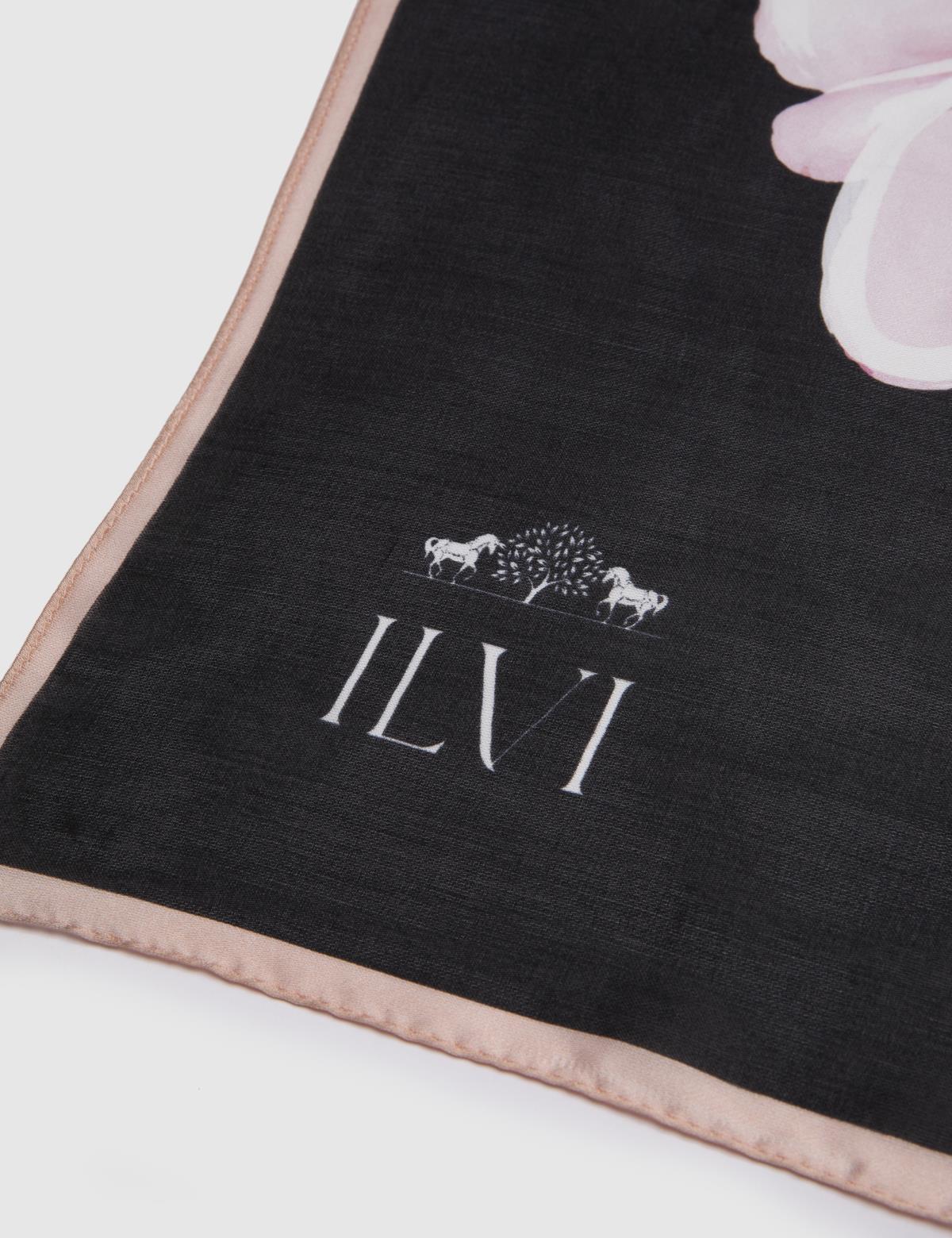 Limburg Black Silk Chiffon Women's Pareo